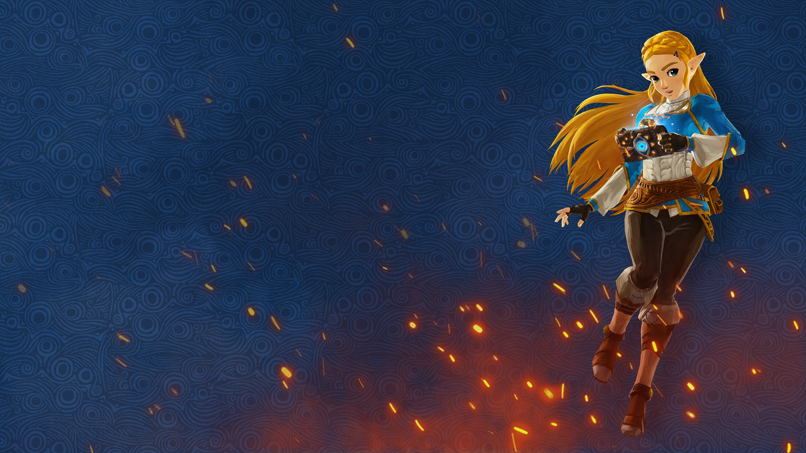 Hyrule Warriors, Age of Calamity, Zelda art, Feline companion, 2560x1440 HD Desktop