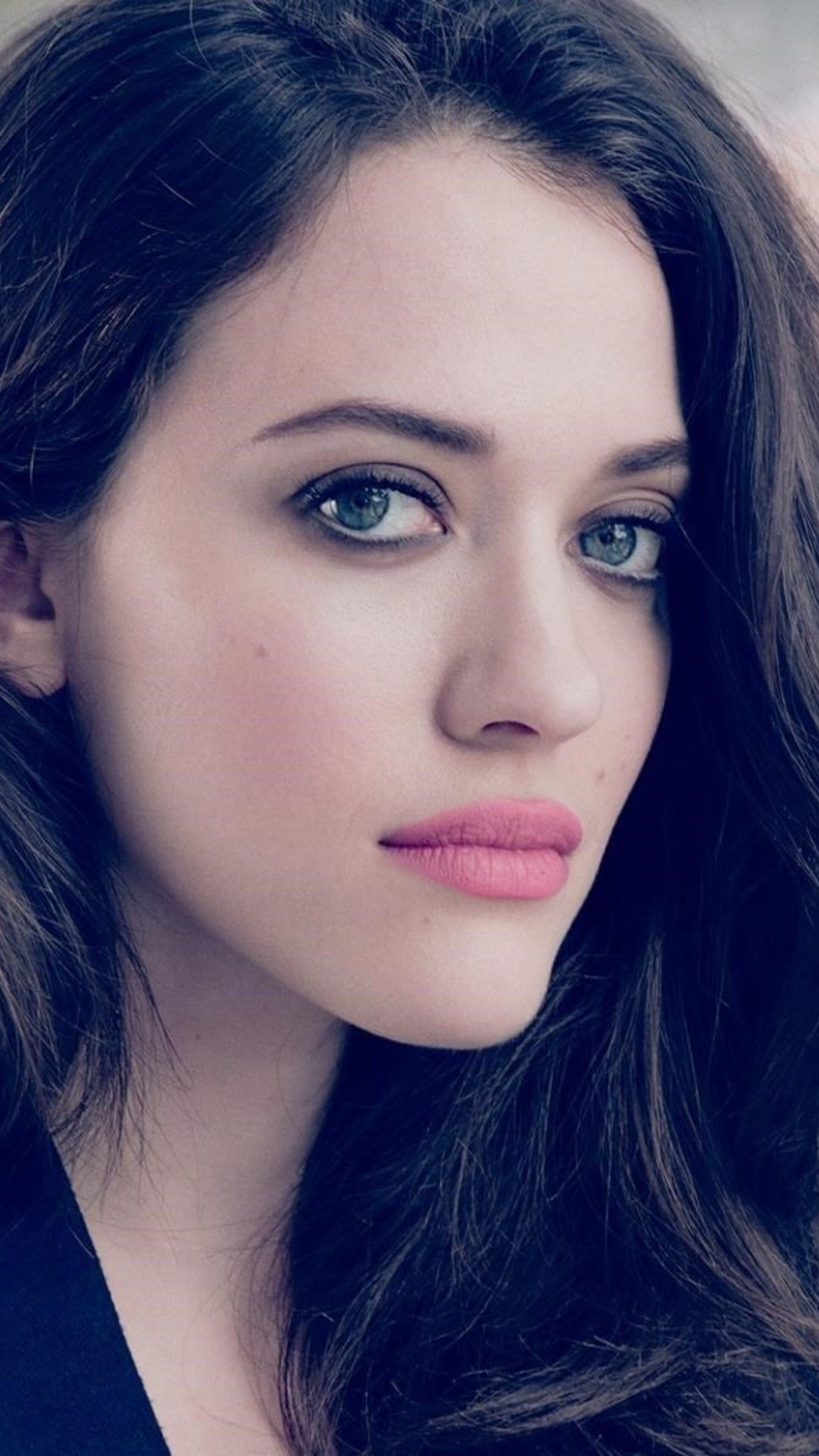 Kat Dennings face, Sony Xperia X XZ Z5 Premium, 4K wallpapers, 2160x3840 4K Phone