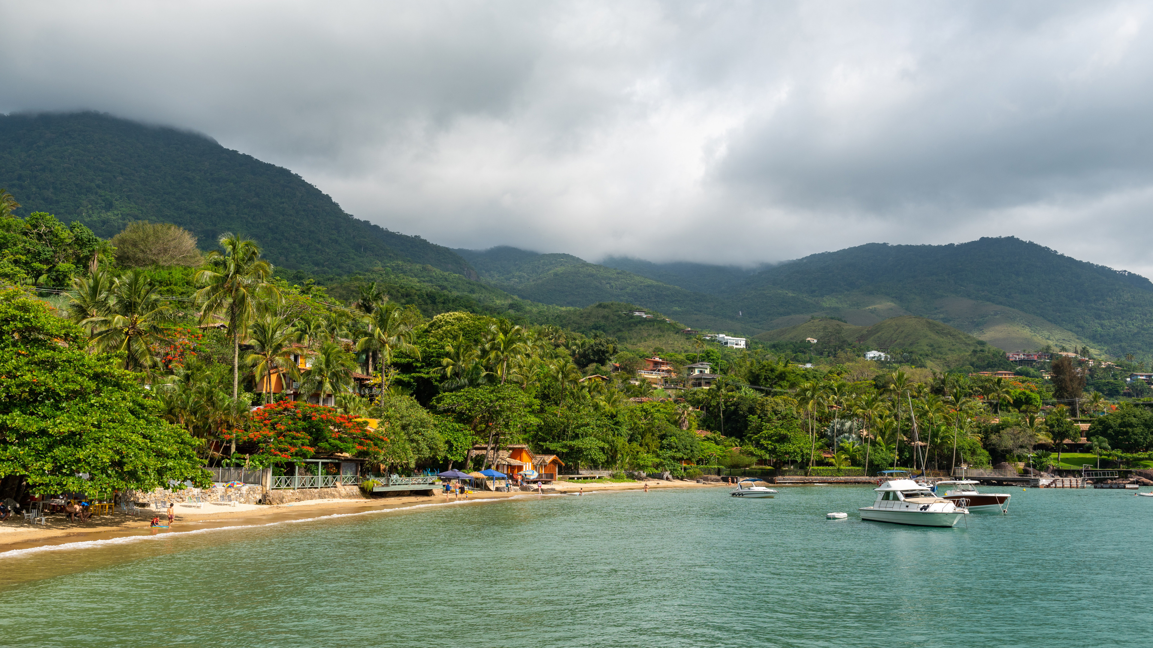 Castries, Praia da ponta azeda, Ilhabela in Brasilien, 3840x2160 4K Desktop