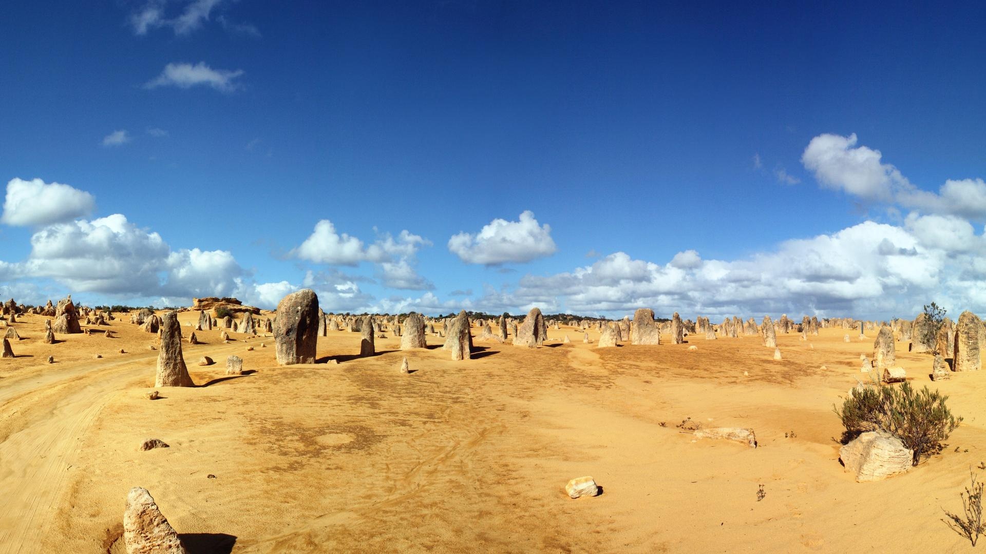 Nambung National Park, The Pinnacles, HD desktop wallpaper, Stunning wonders, 1920x1080 Full HD Desktop