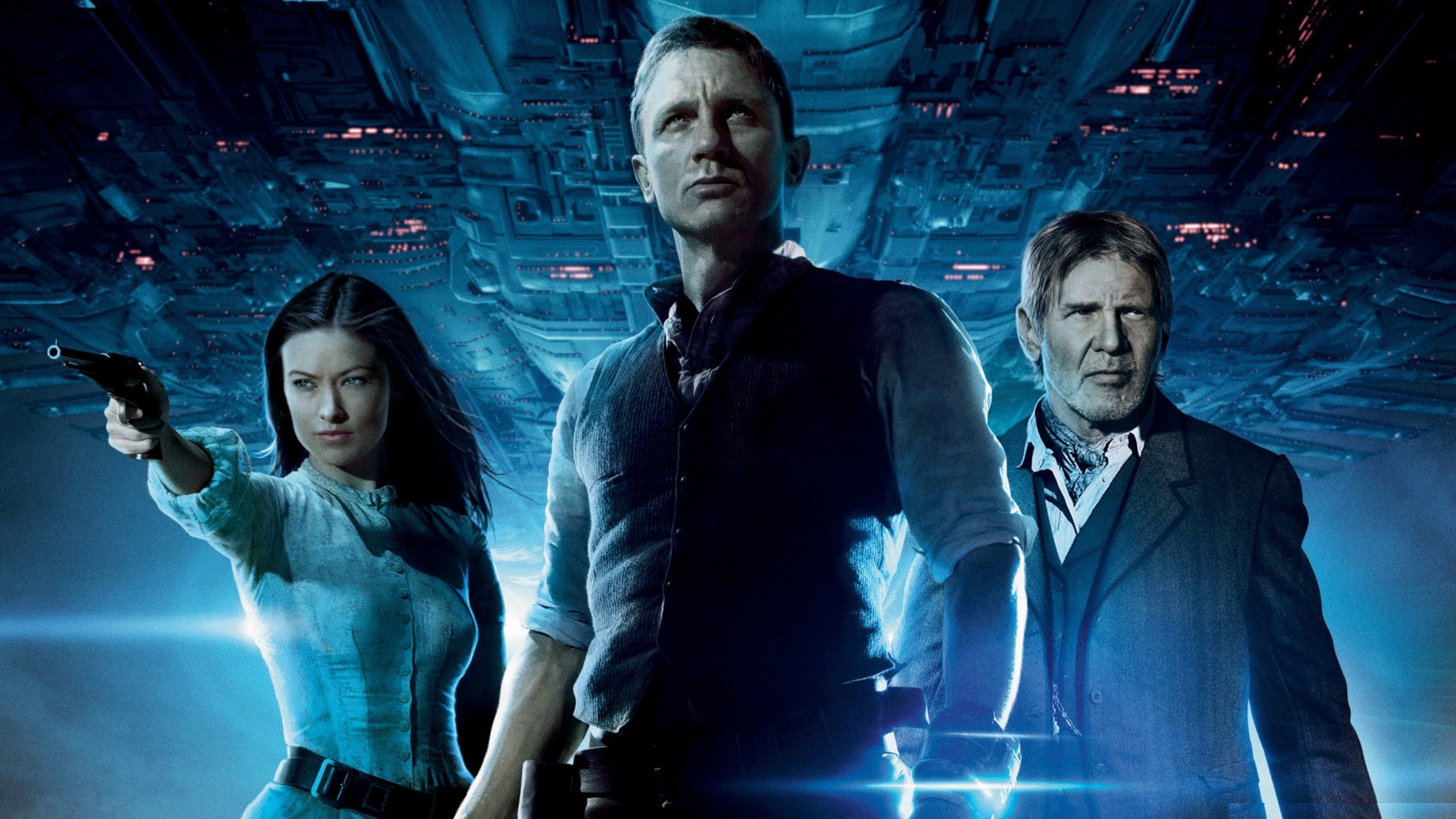 Olivia Wilde, Harrison Ford, Cowboys and Aliens, 2560x1440 HD Desktop