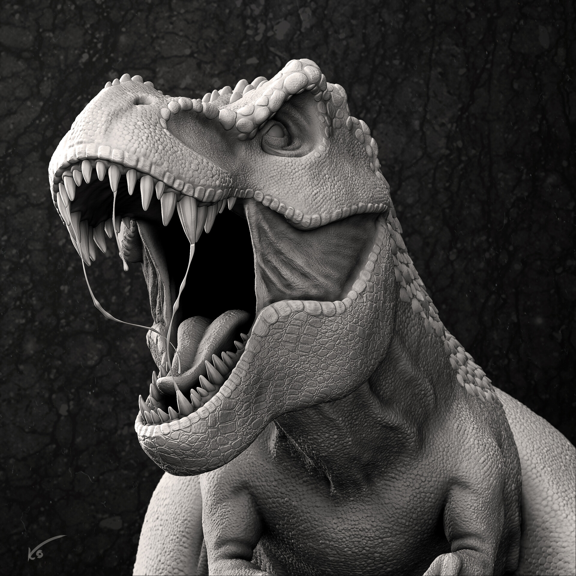 Tyrannosaurus Rex, Fearsome predator, Prehistoric giant, Mesozoic monster, 1920x1920 HD Phone