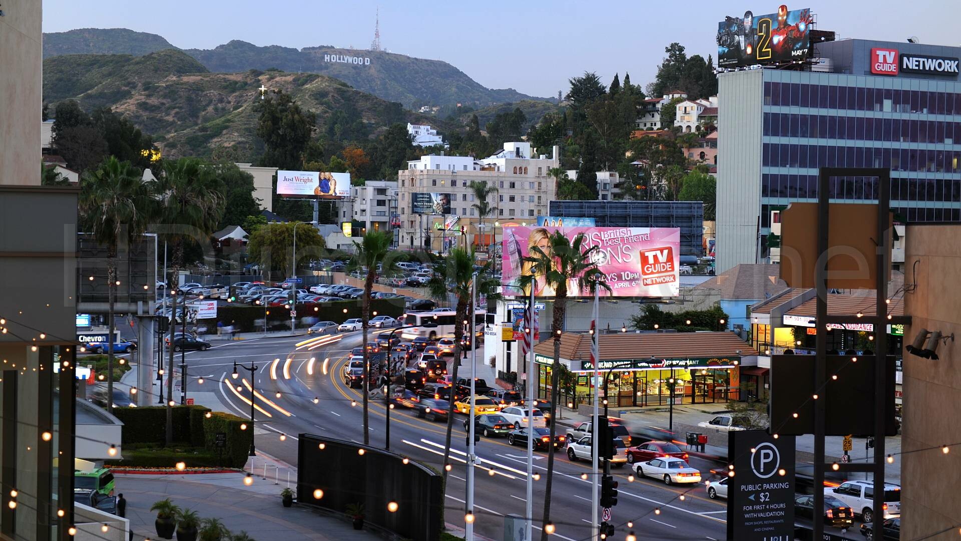 LA street, Hollywood Sign Wallpaper, 1920x1080 Full HD Desktop