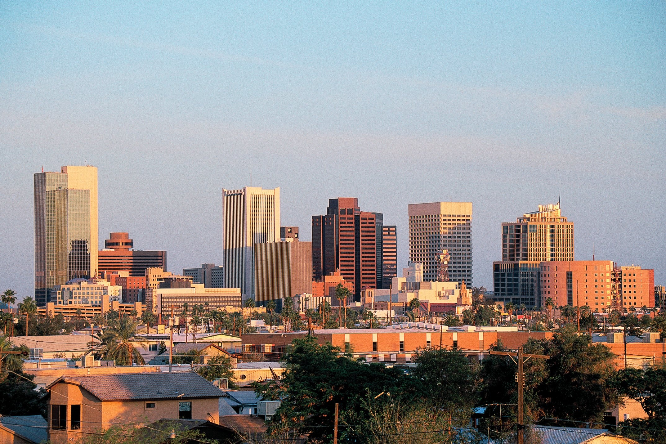 Phoenix Skyline, Best restaurants, Arizona city, Local cuisine, 2150x1440 HD Desktop