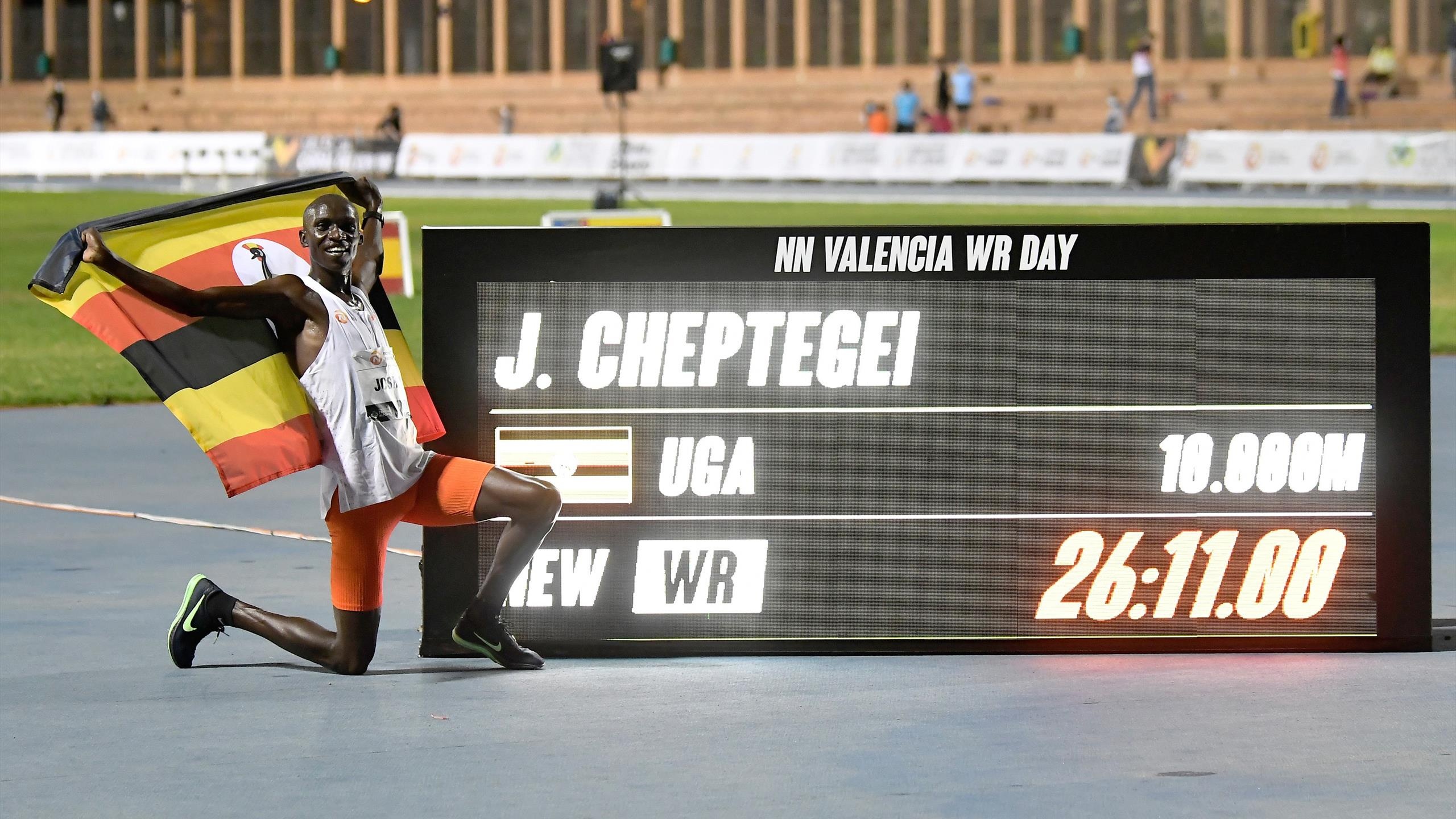 Joshua Cheptegei, Alien speed, European athlete, Eurosport coverage, 2560x1440 HD Desktop