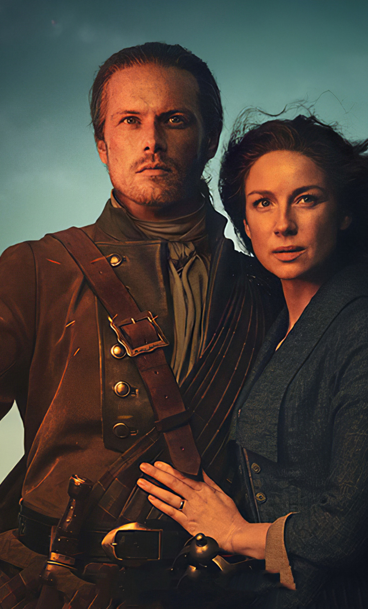 Outlander TV series, Epic adventure, Captivating characters, Vibrant visuals, 1280x2120 HD Phone