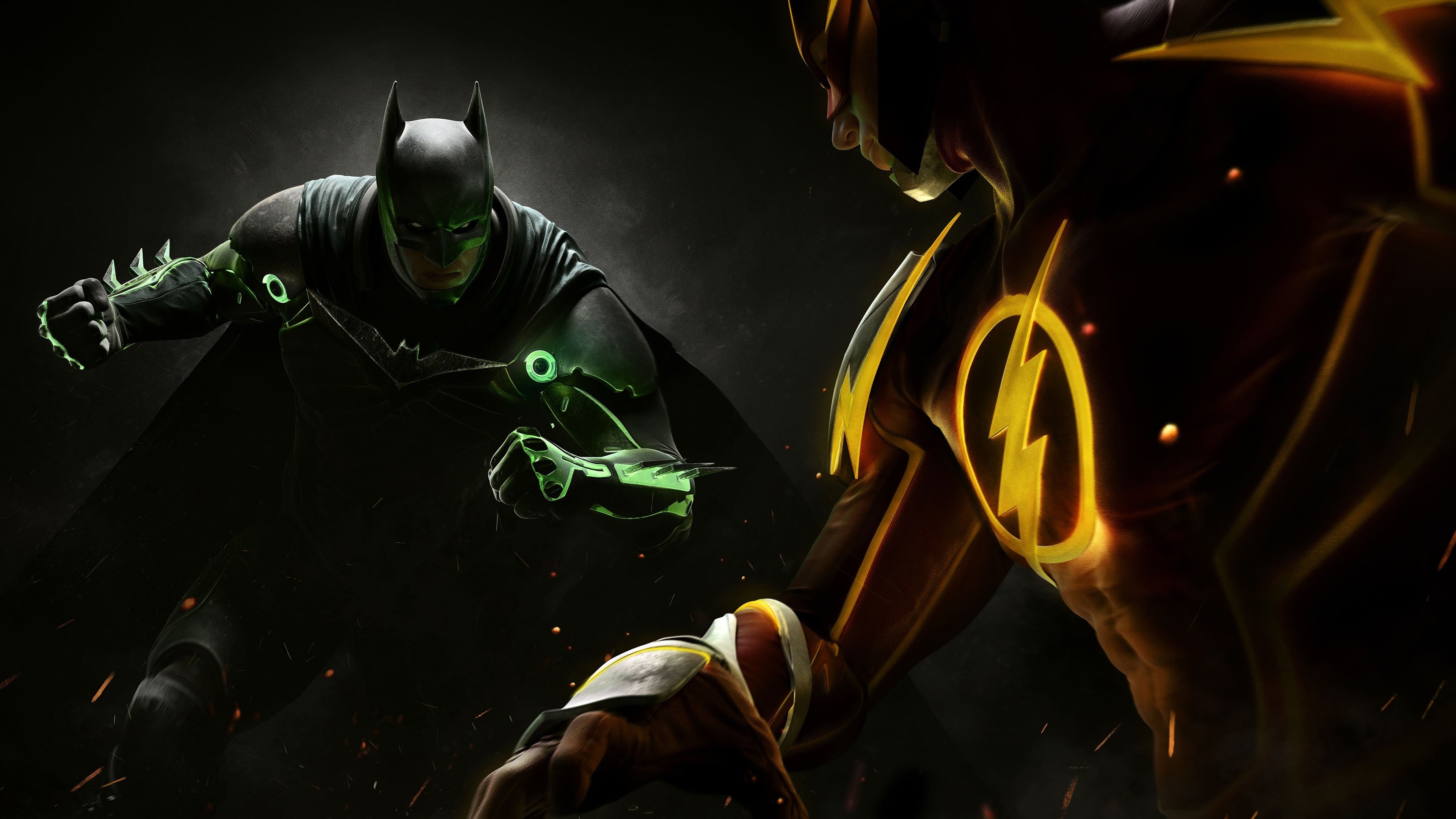 Batman vs Flash, Injustice 2 Wallpaper, 3840x2160 4K Desktop