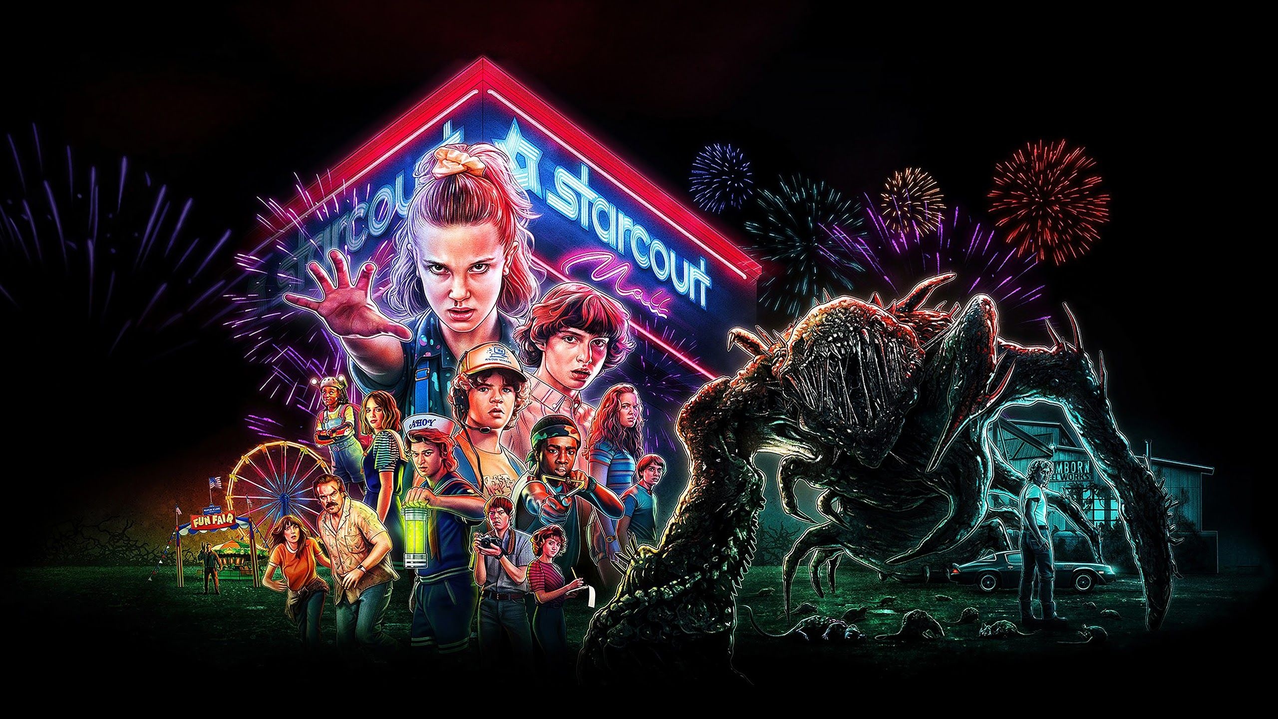 Stranger Things, Posters, Mystery, Retro, 2560x1440 HD Desktop