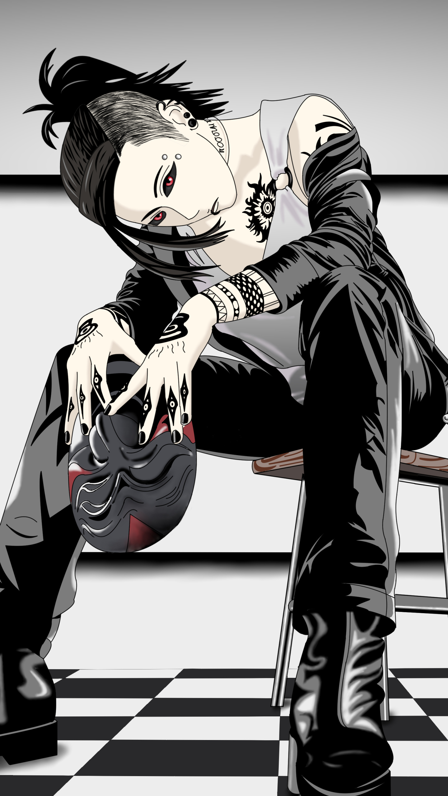 Uta, Tokyo Ghoul Wallpaper, 1440x2560 HD Phone