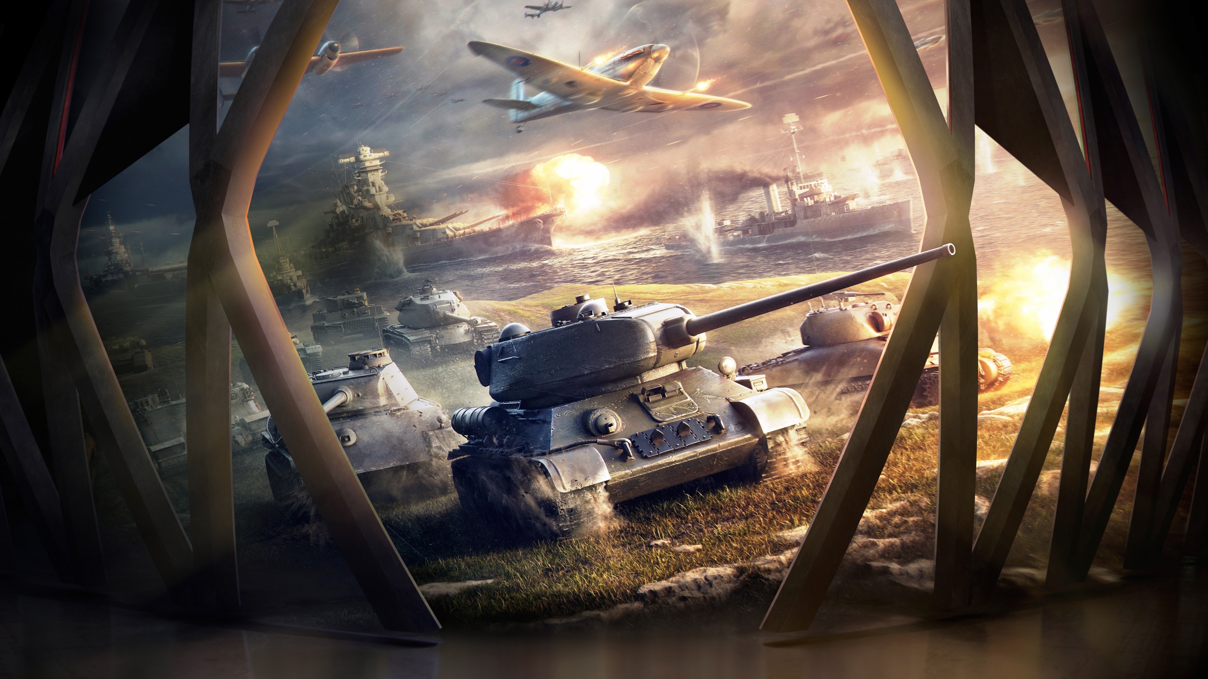 T-34, World of Tanks Wallpaper, 3840x2160 4K Desktop