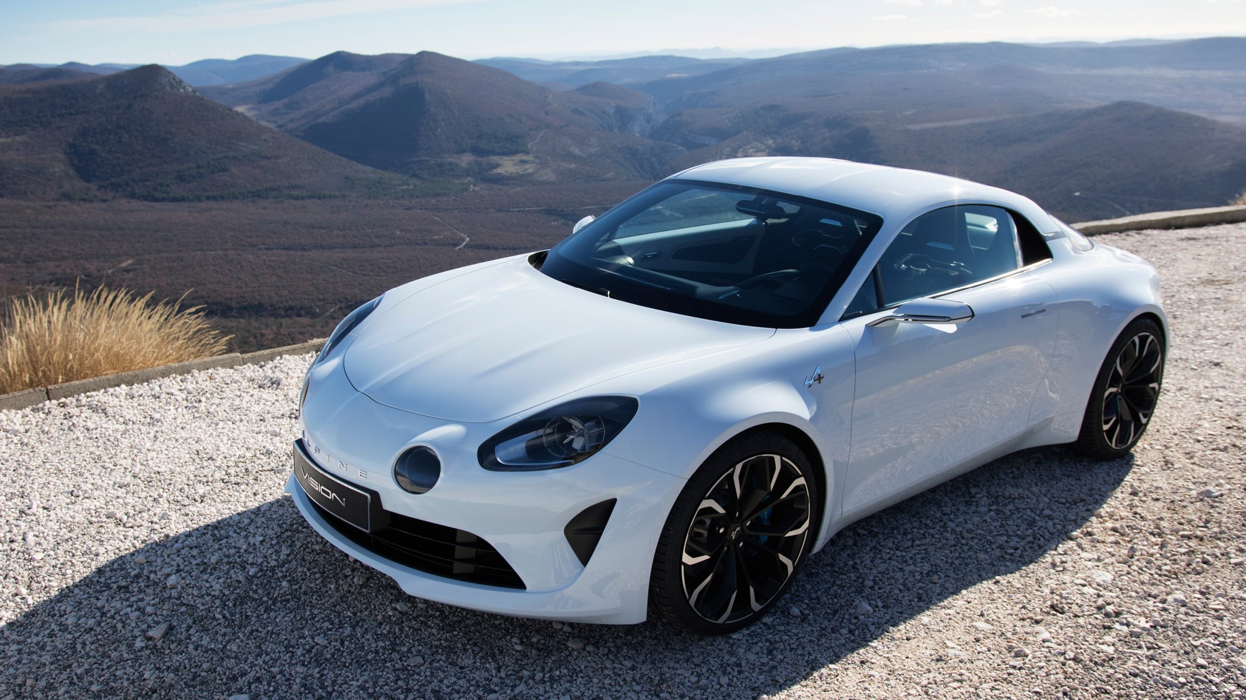 Alpine A110 Concept, Geneva Auto Show, sleek design, European car, 2560x1440 HD Desktop