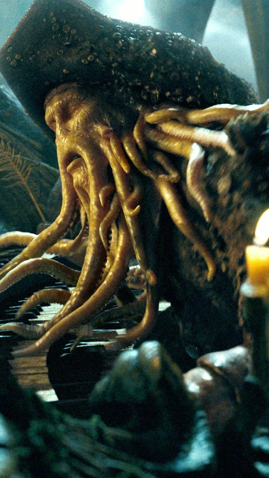 Movie posters, Movie wallpapers, Davy Jones, Sea creature, 1080x1920 Full HD Phone
