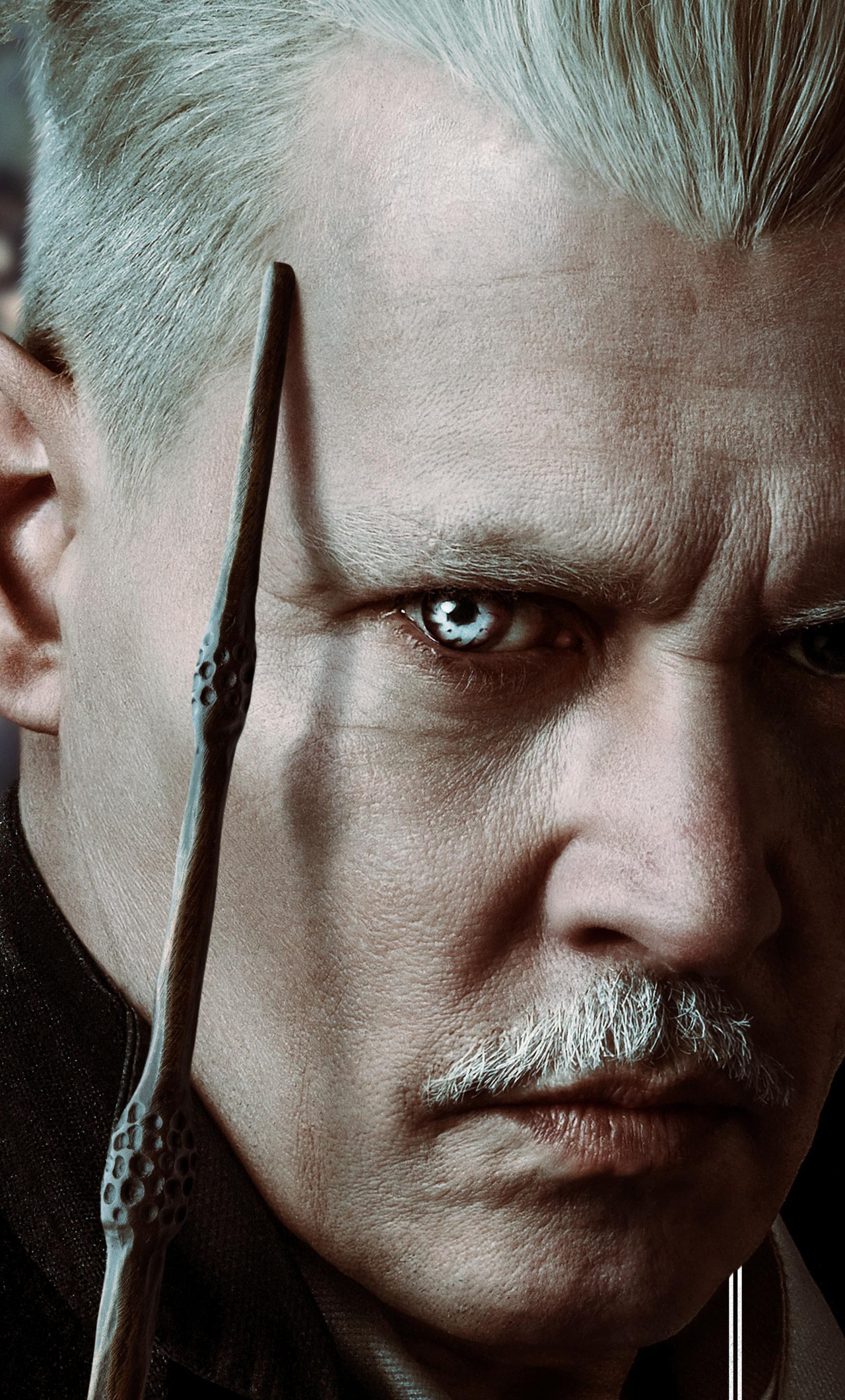 Johnny Depp, Gellert Grindelwald, Fantastic beasts, 1280x2120 HD Phone