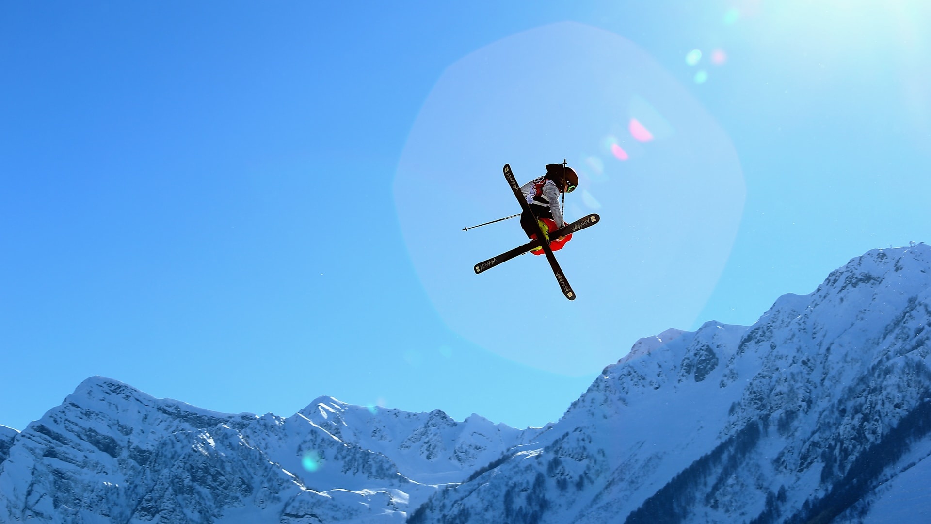 Freestyle skiing, popular wallpapers, backgrounds, skiing, 1920x1080 Full HD Desktop