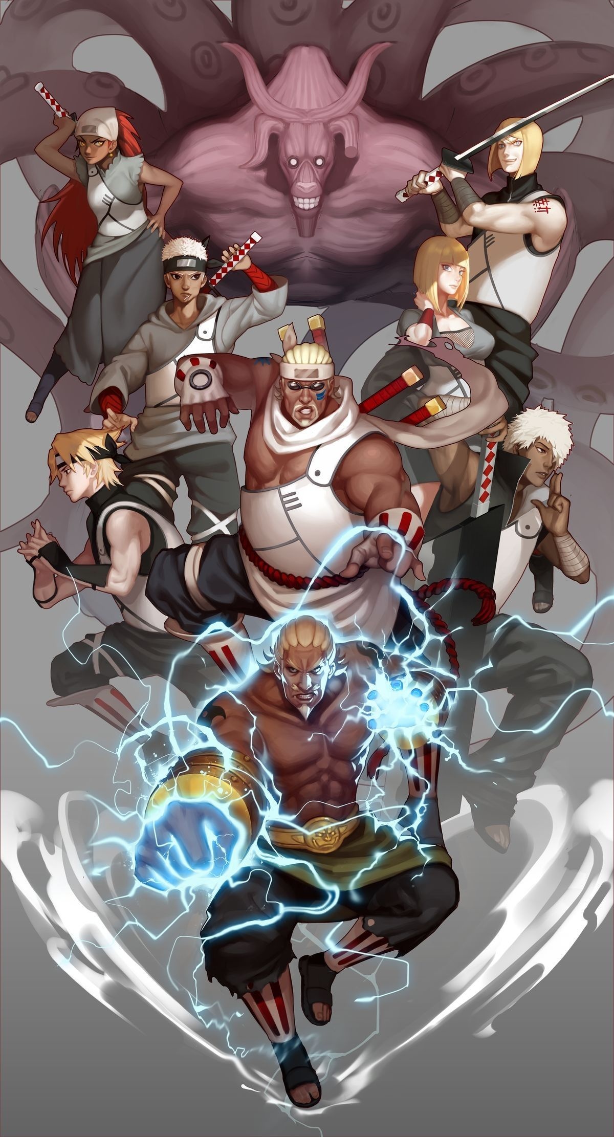 Killer Bee Naruto, Naruto Uzumaki gallery, Epic battles, Iconic character, 1200x2230 HD Phone