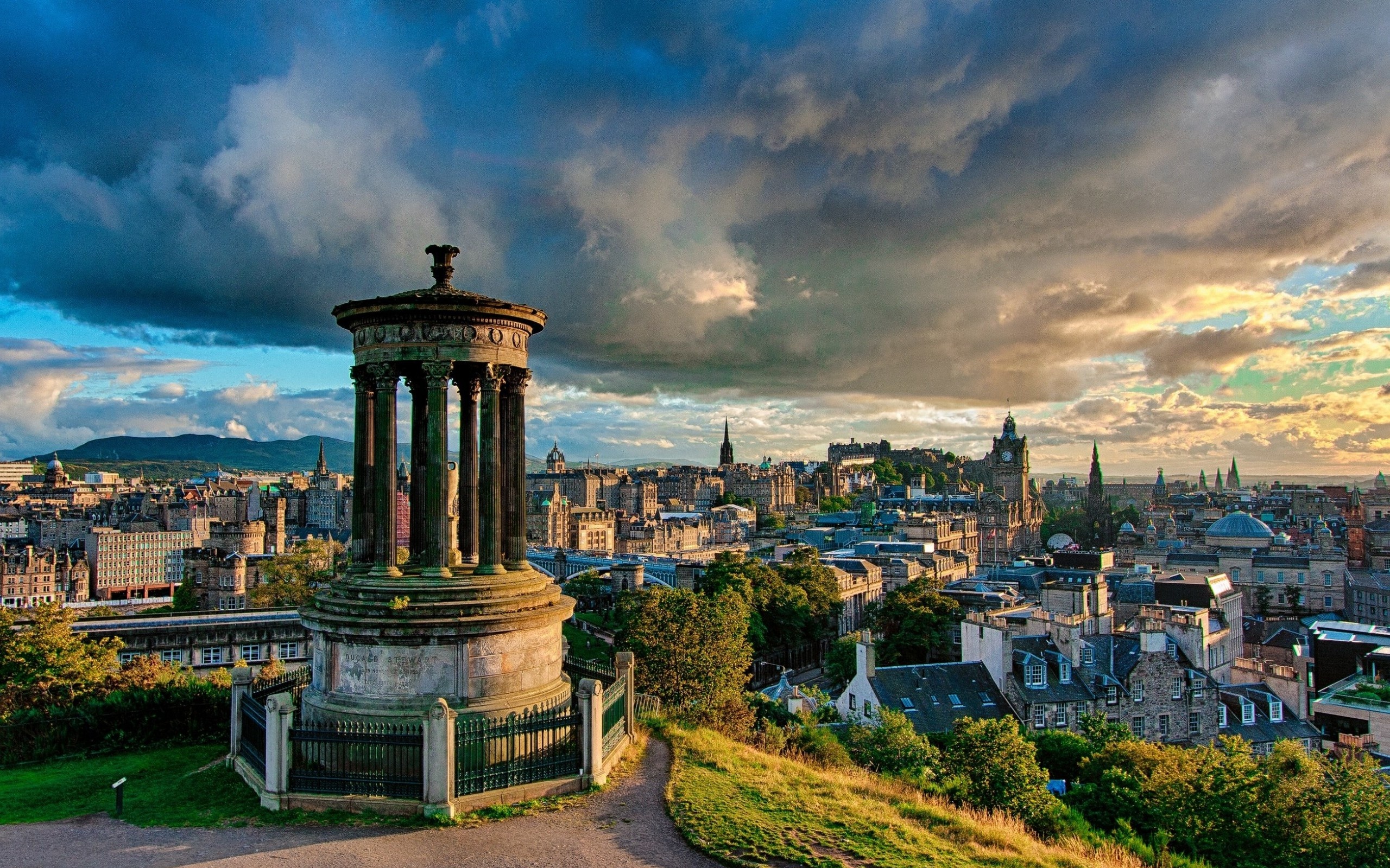 Dugald Stewart Monument, Scotland Wallpaper, 2560x1600 HD Desktop