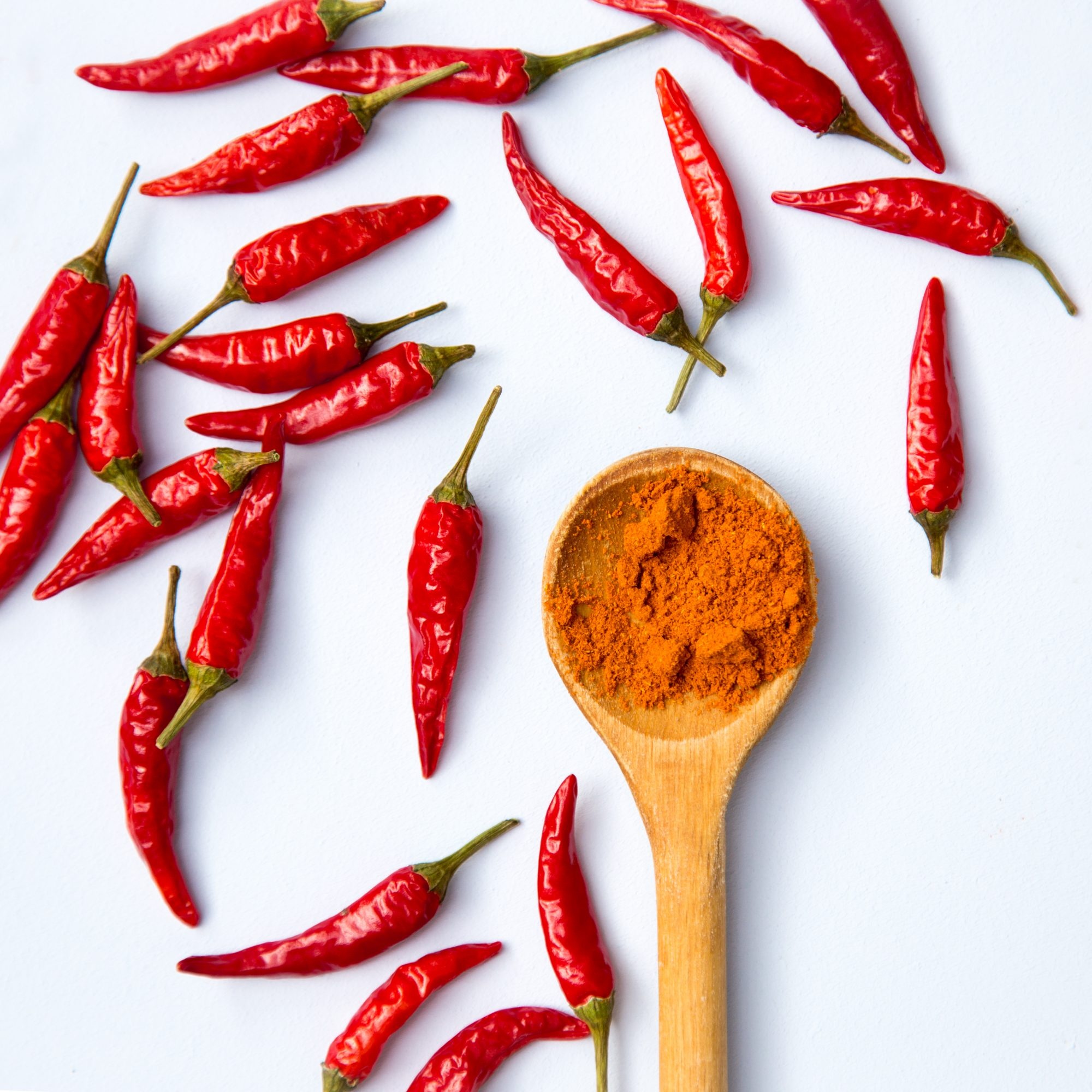 Cayenne pepper and chili powder, Pepper (Spice) Wallpaper, 2000x2000 HD Phone