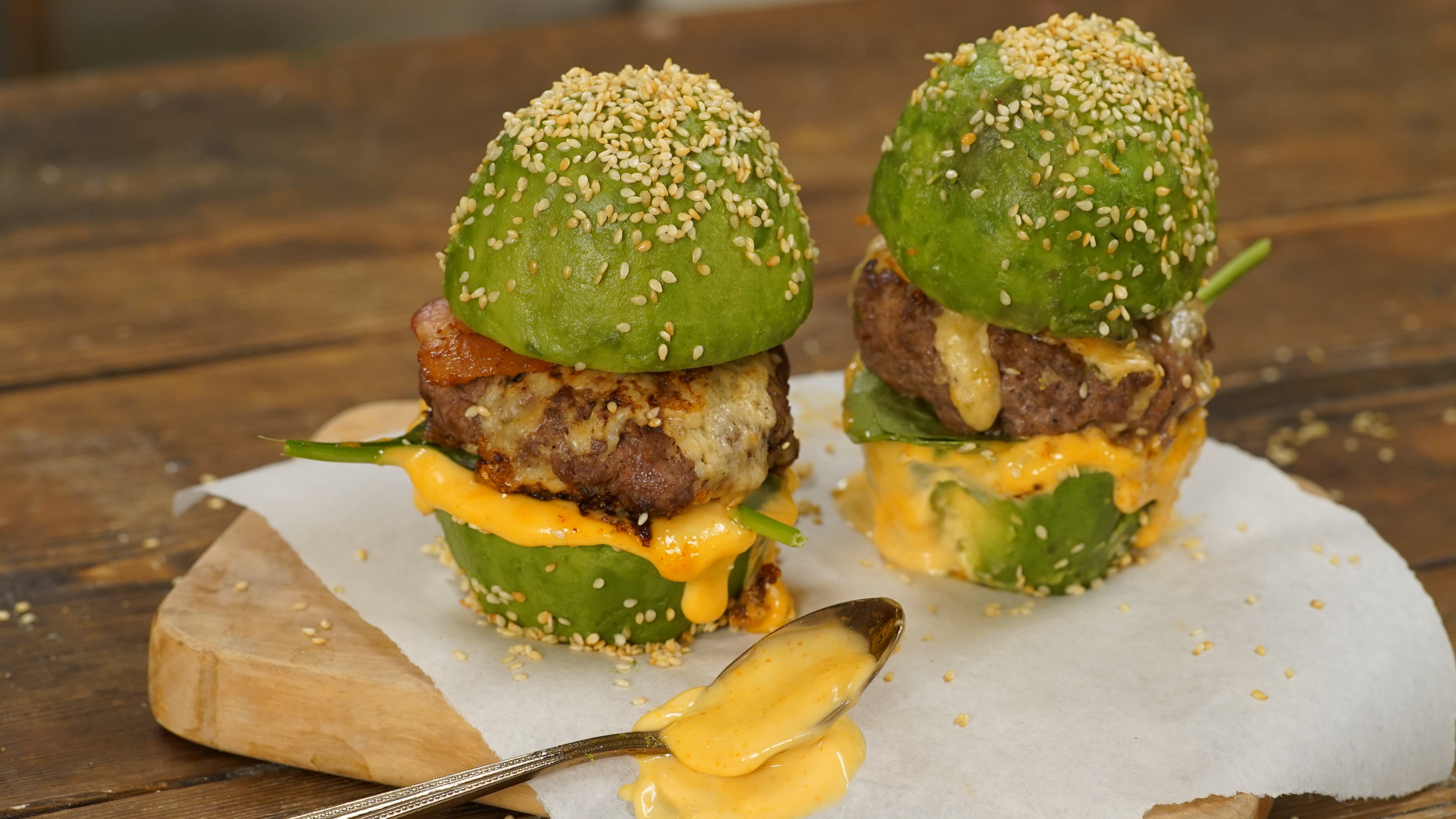 Sesame Seeds, Avocado burgers, Tastemade, 3840x2160 4K Desktop