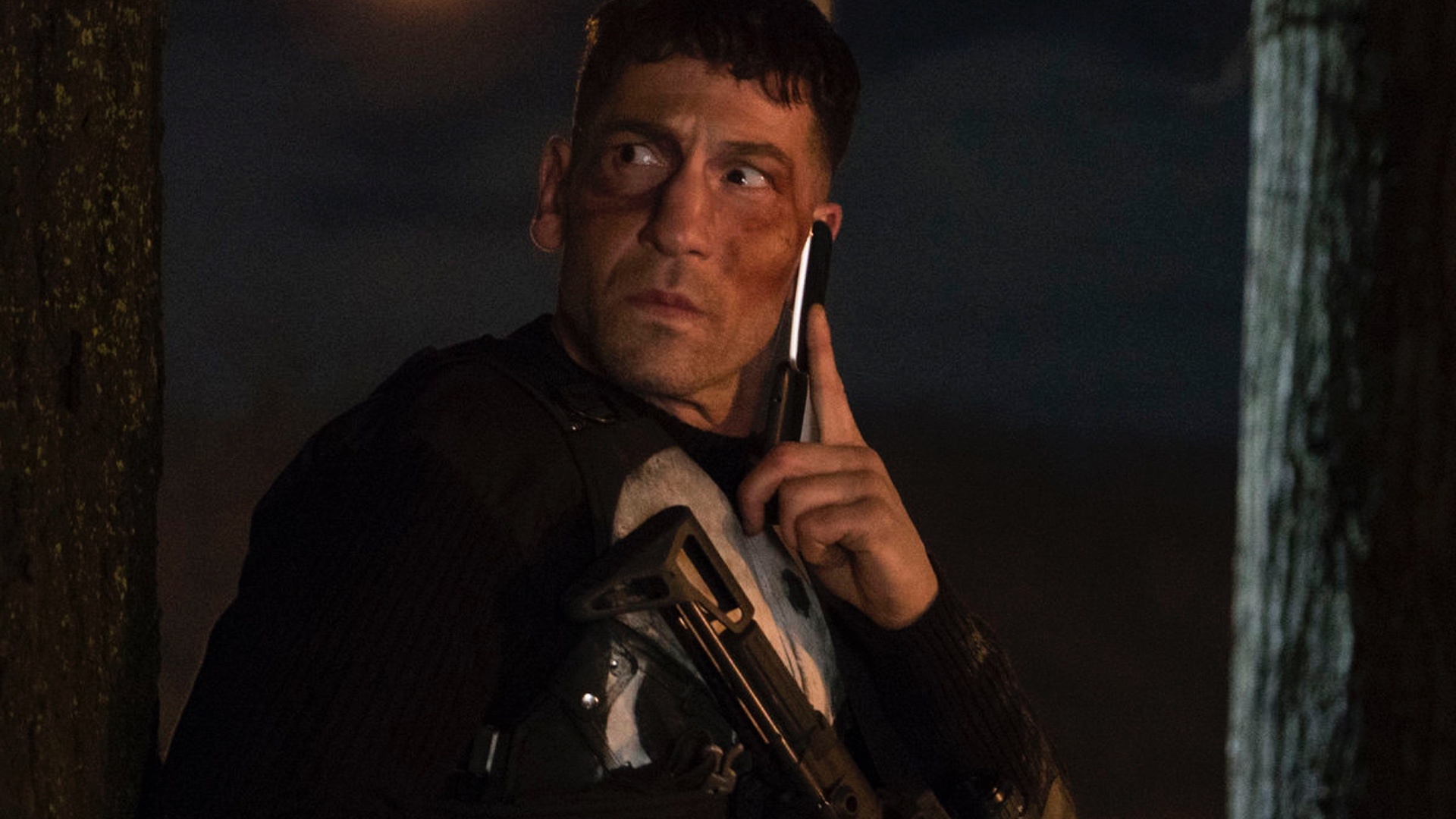 Jon Bernthal as Frank Castle, Punisher skull tactical vest, Marvel's The Punisher, Full HD Desktop wallpaper