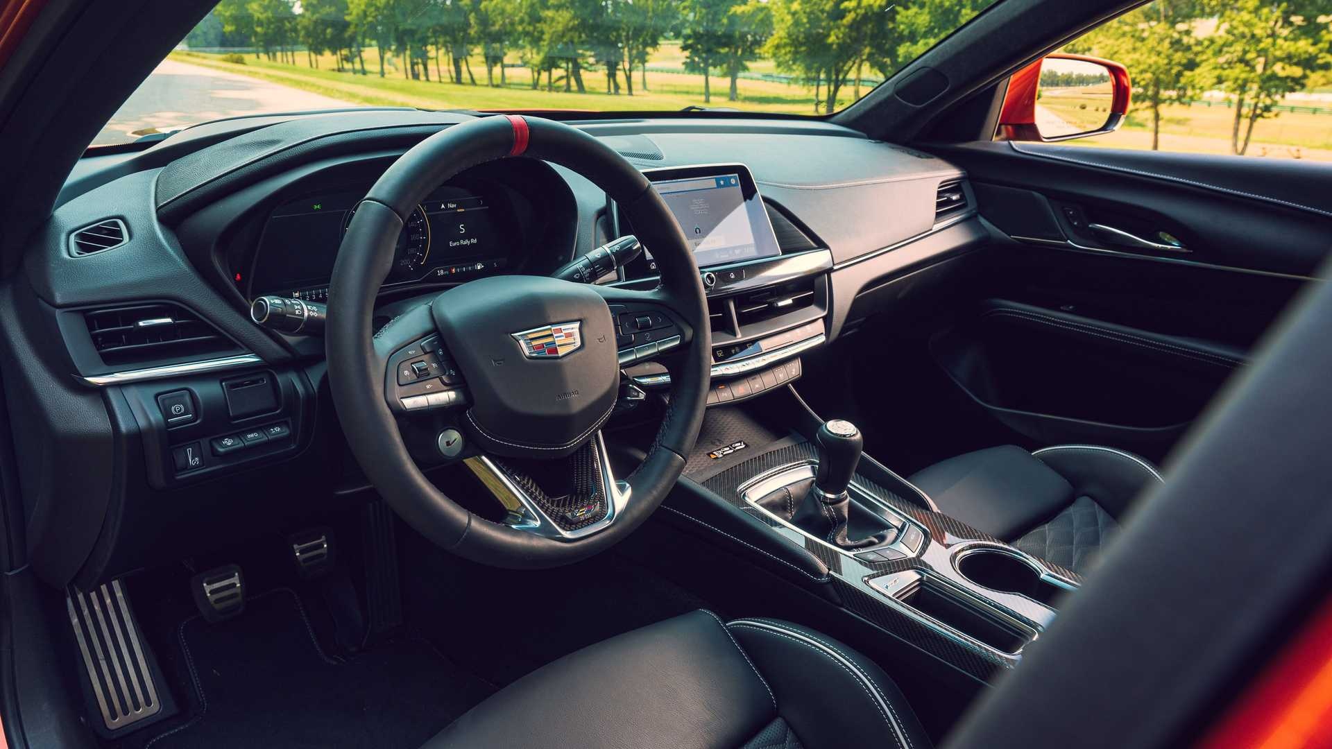 Cadillac CT4, Blackwing edition, Interior cockpit, Newcarcars, 1920x1080 Full HD Desktop