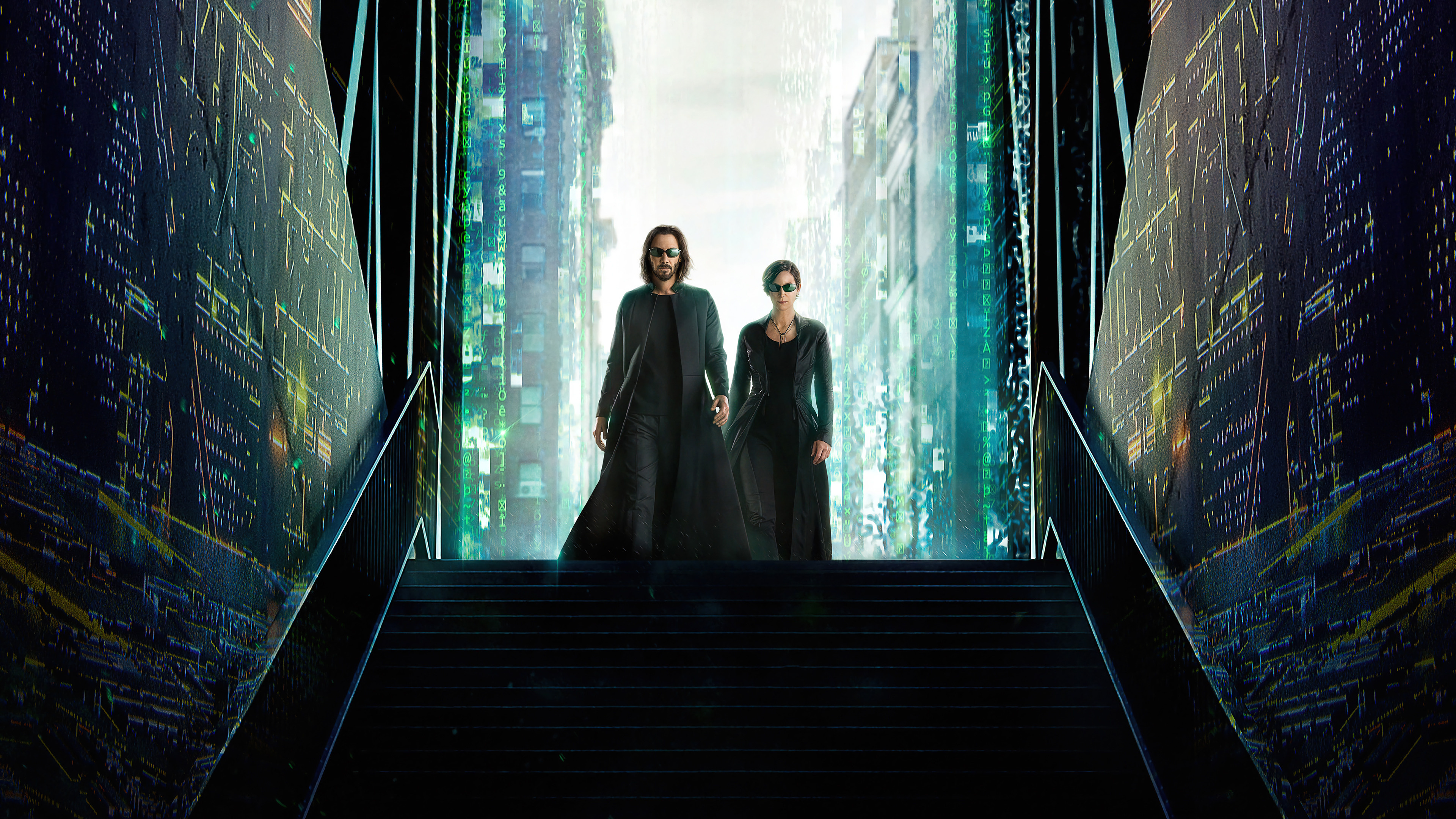 The Matrix Resurrections, Neo Trinity, 4K wallpaper, PC Desktop, 3840x2160 4K Desktop