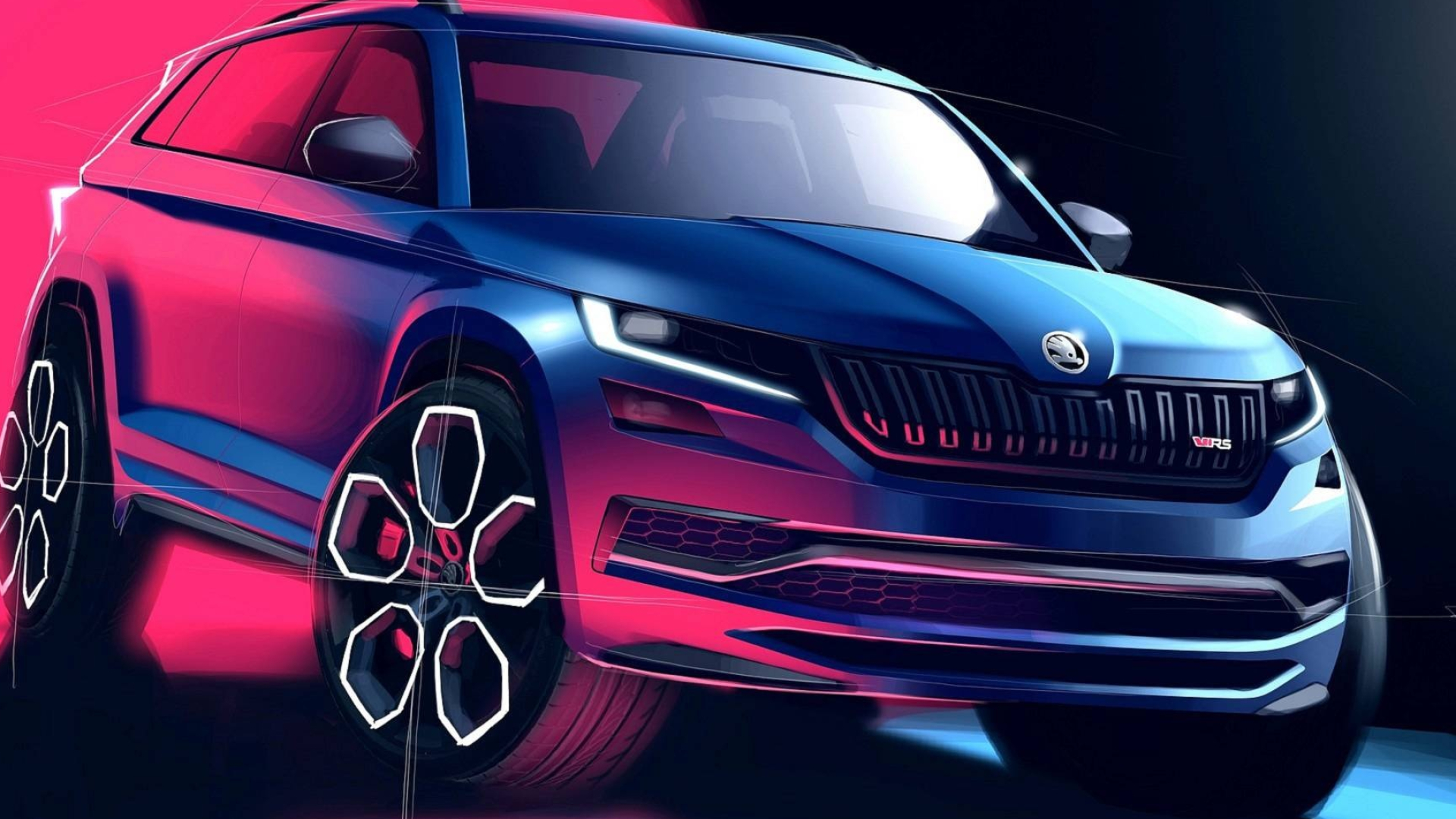 Skoda Kodiaq, Auto, Leaked images, Sports SUV, 1920x1080 Full HD Desktop