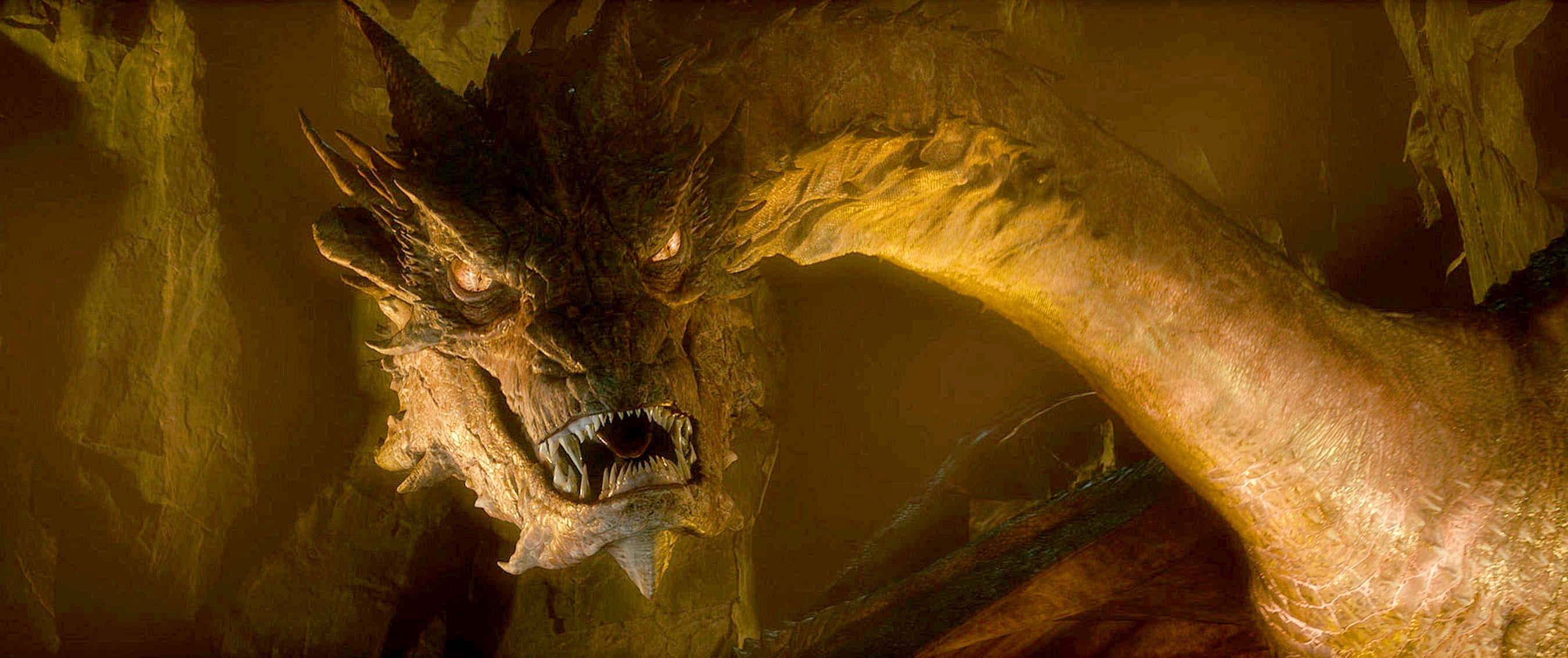 Desolation of Smaug, HD wallpaper, Background image, Movie, 2700x1140 Dual Screen Desktop