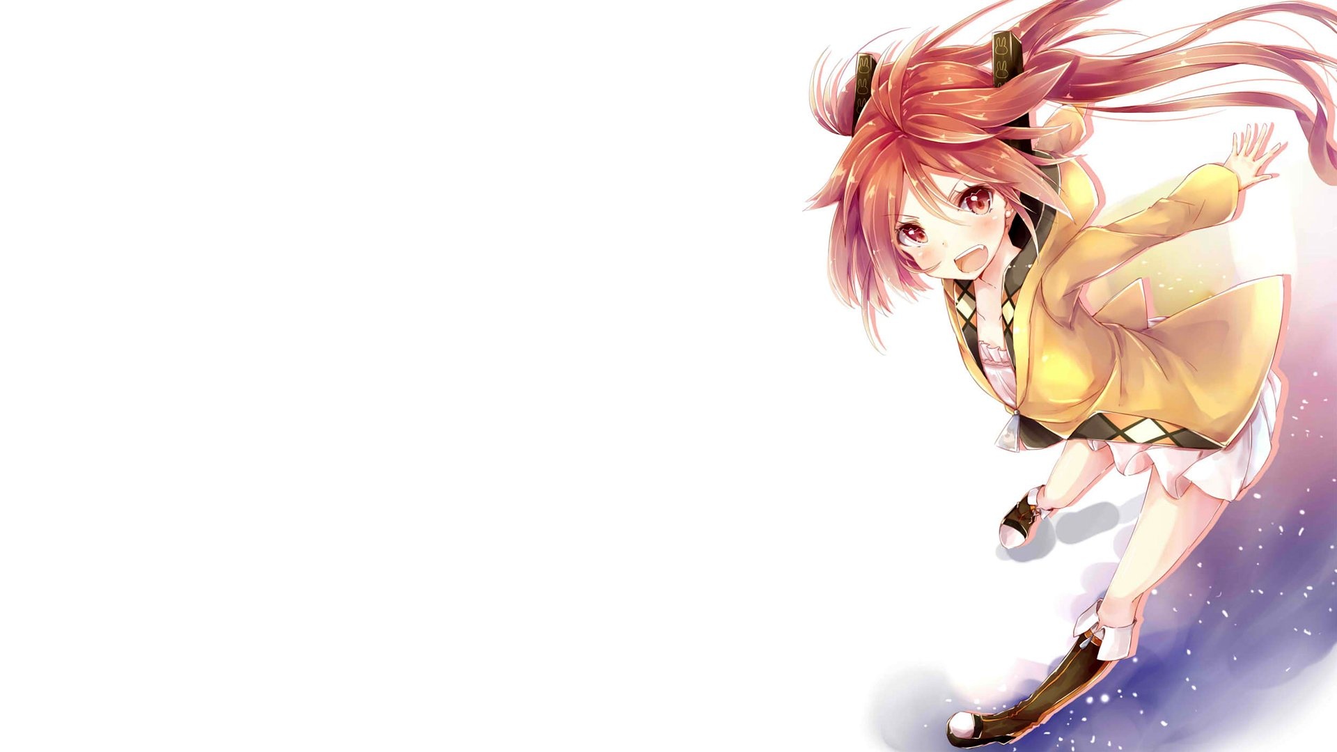 Black Bullet, Anime girl, Michelle Peltier, Black background, 1920x1080 Full HD Desktop