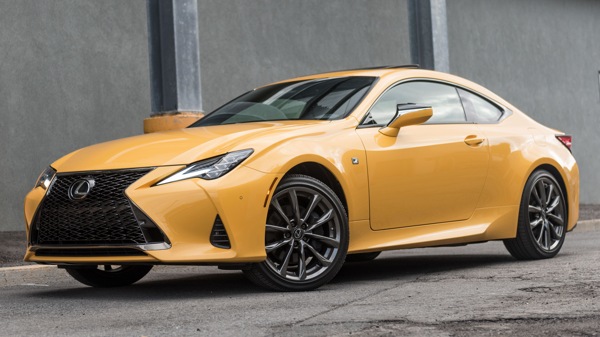 Lexus RC 350 F Sport, HD wallpapers, Sleek design, Luxurious interior, 1920x1080 Full HD Desktop