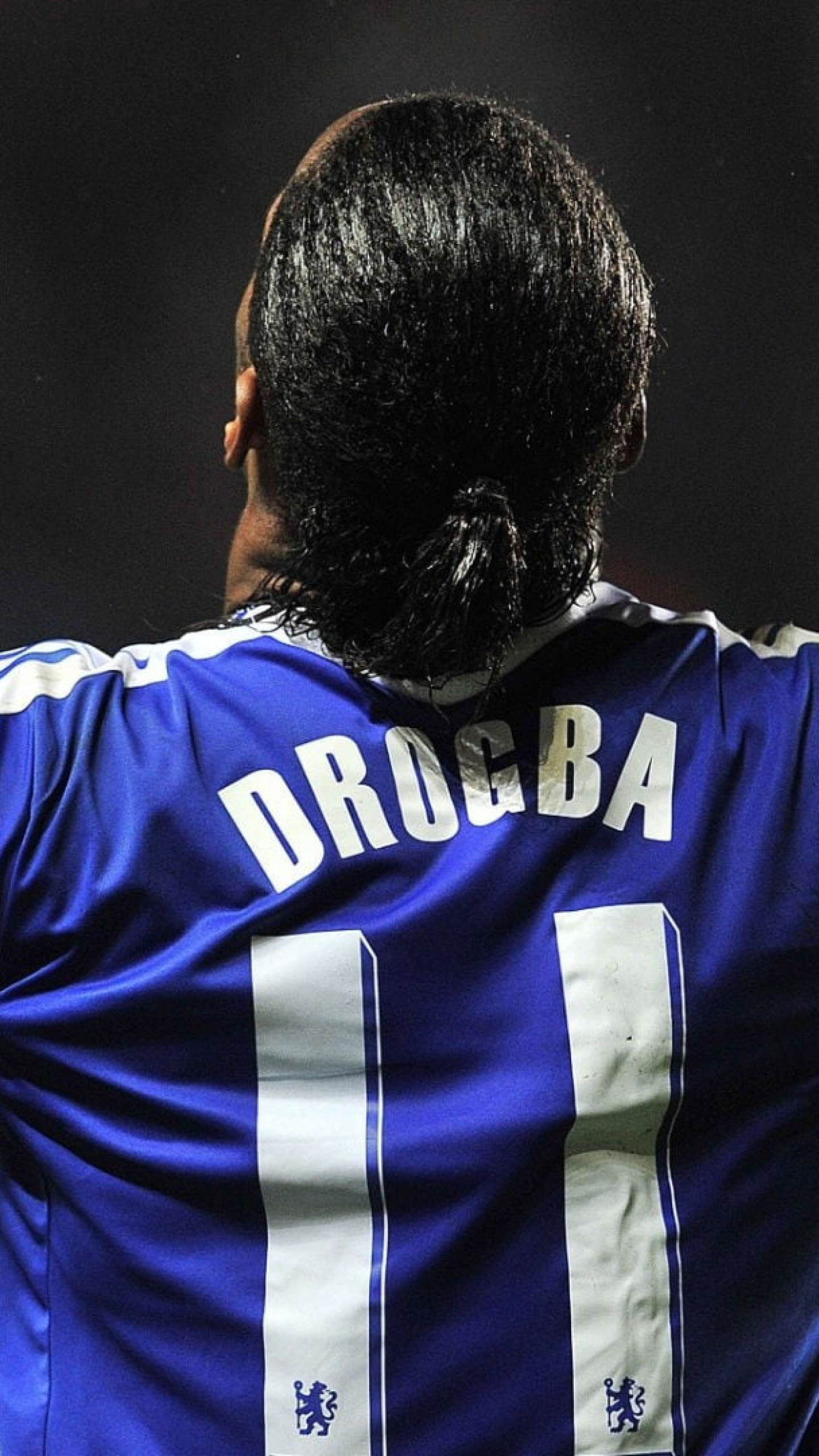 Drogba, Mens jersey, Blue and white, 1440x2560 HD Phone