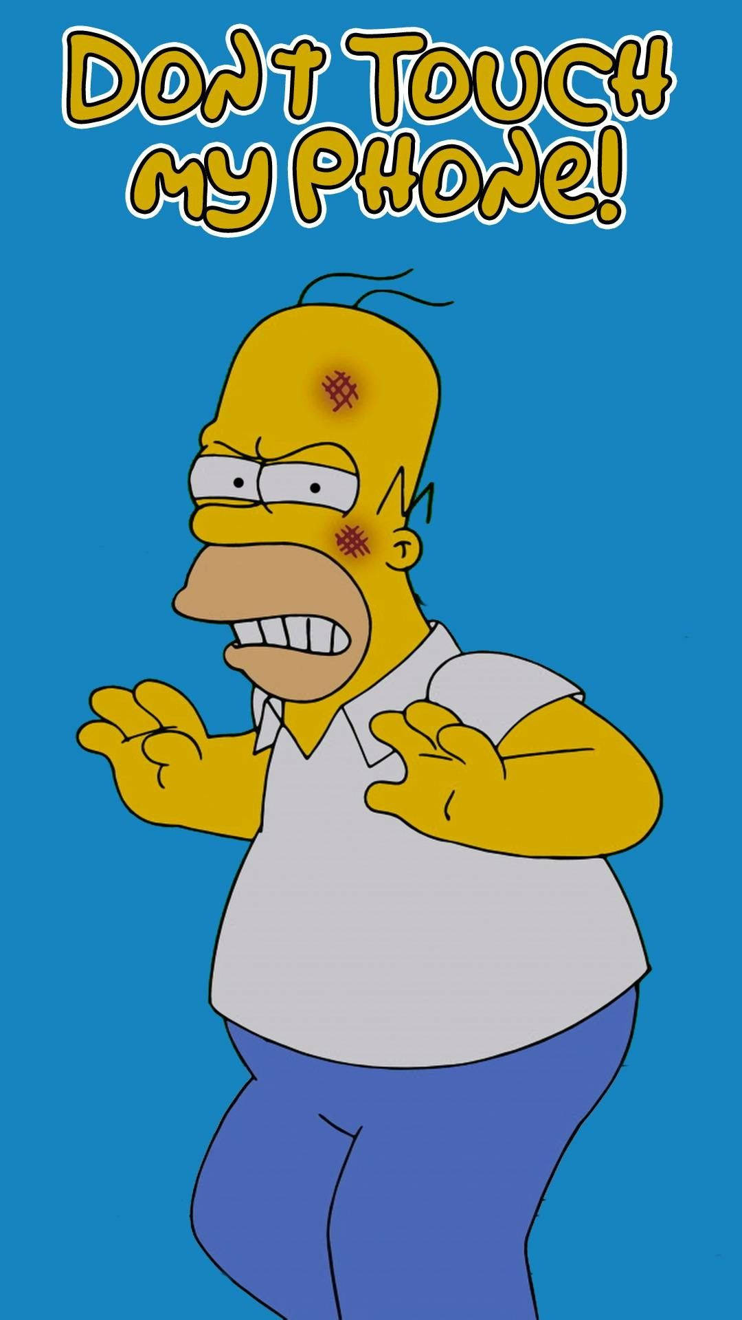 Homer Simpson, Funny Design, Iconic Character, Animation, 1080x1920 Full HD Phone