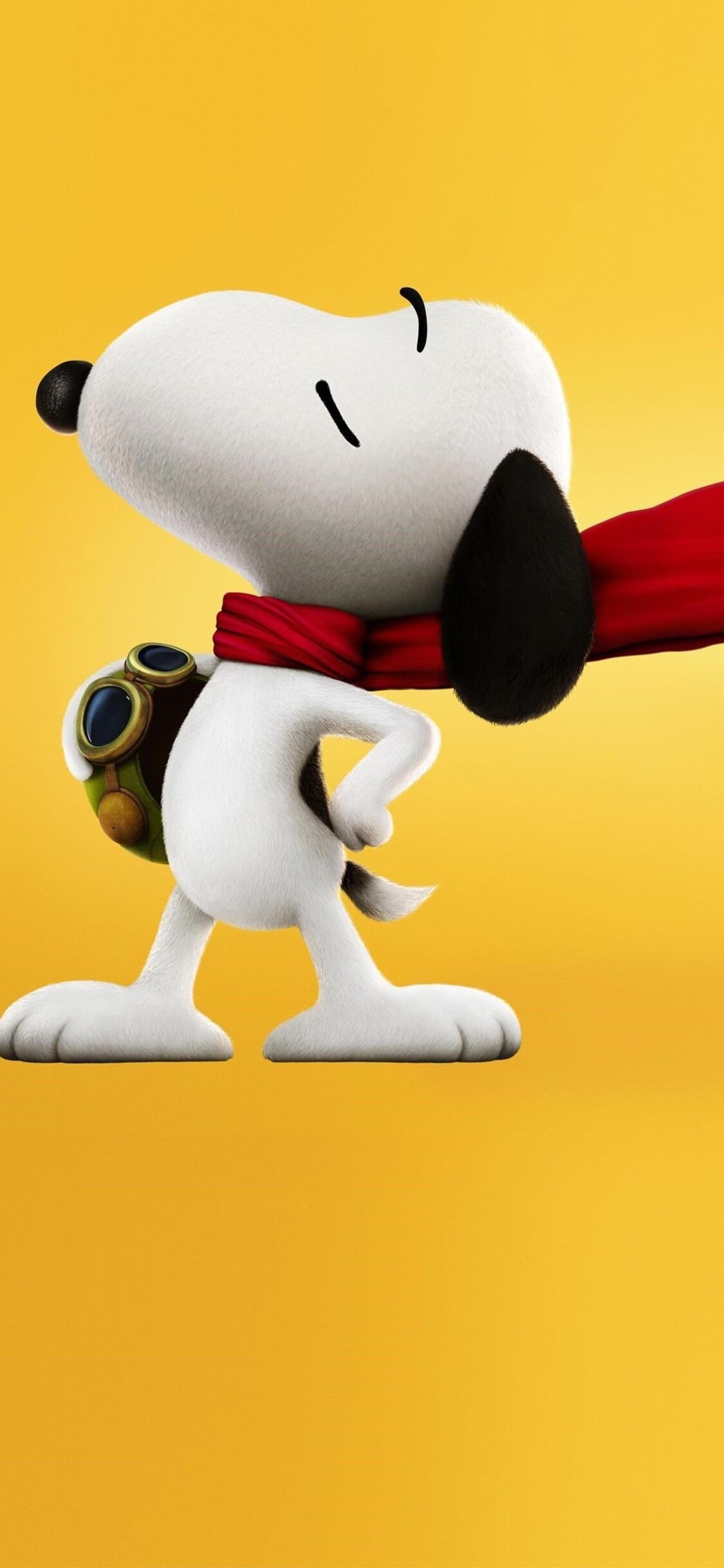 Flying Ace Snoopy, Red aviator scarf, The Peanuts Movie, HD Phone wallpaper