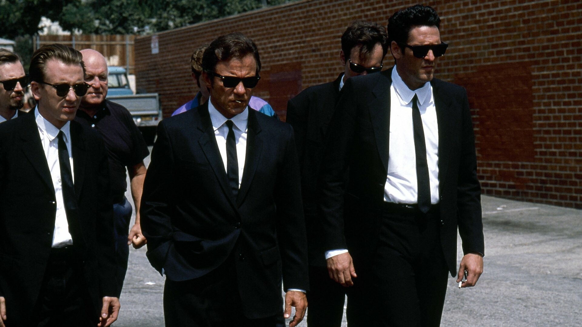 Reservoir Dogs, Iconic visuals, Tension-filled, Cinematic brilliance, 1920x1080 Full HD Desktop