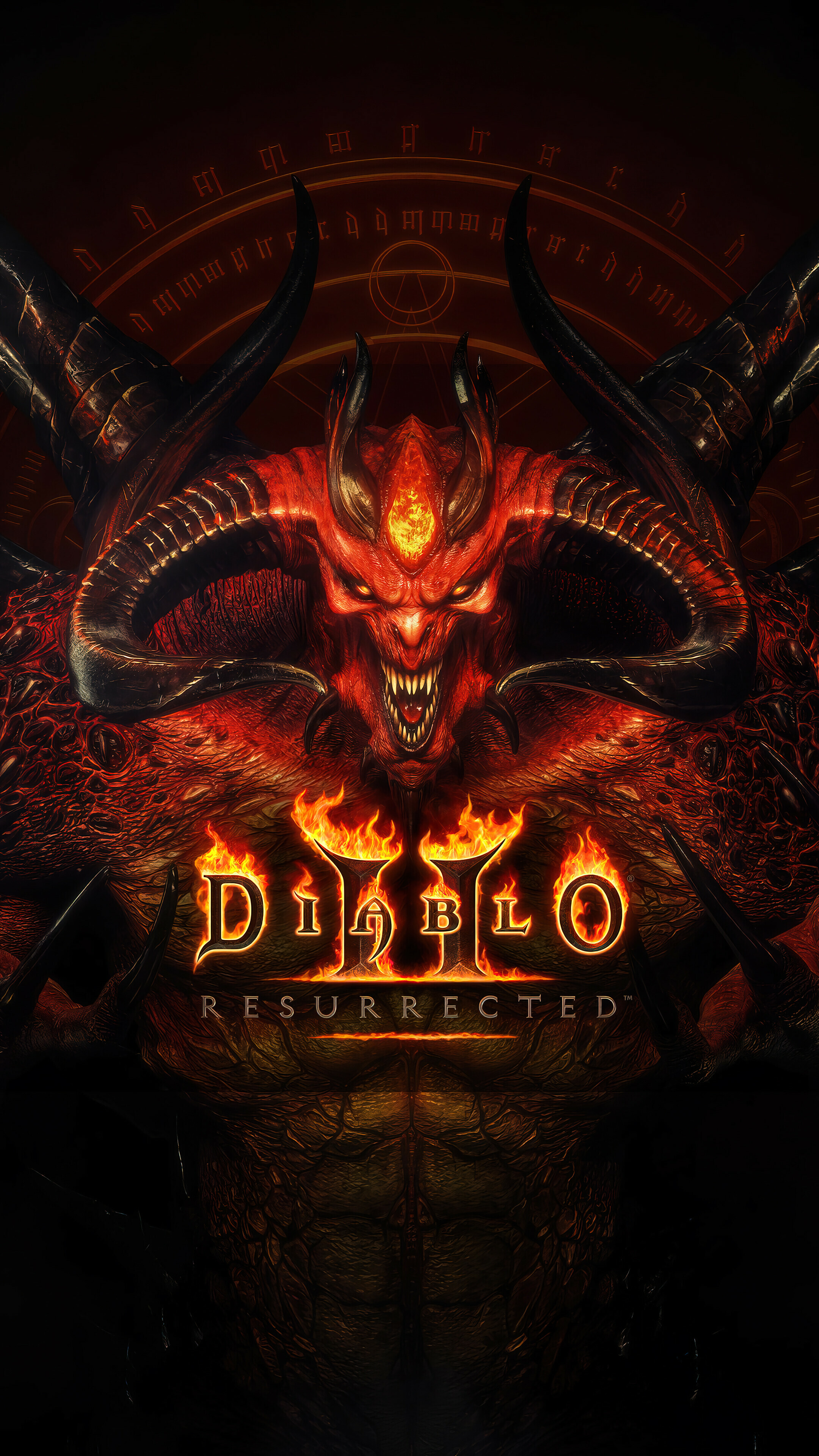 Diablo 2 Resurrected phone, iPhone 4K wallpaper, Dark fantasy game, Legendary adventure, 2160x3840 4K Phone