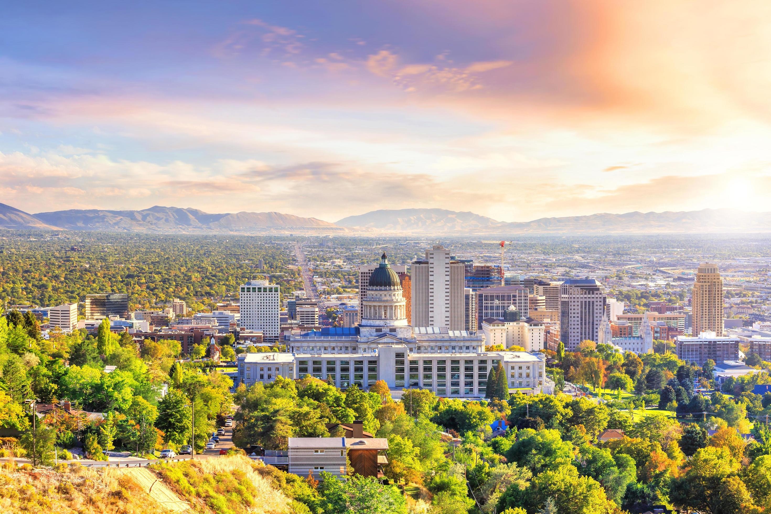 Salt Lake City Skyline, Utah city, Stock photo, Vecteezy, 2940x1960 HD Desktop