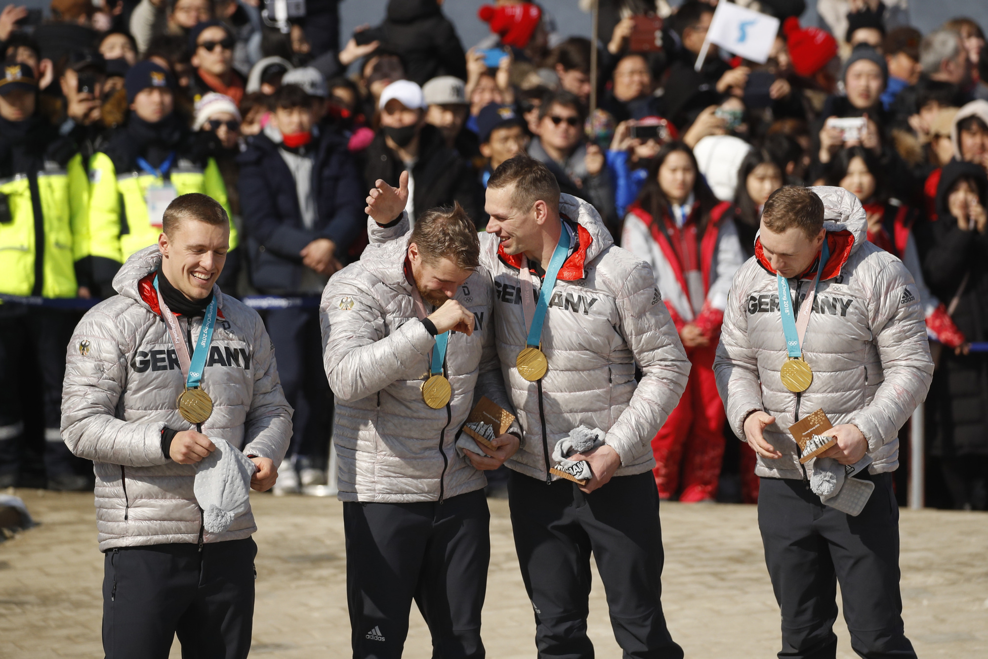 German bobsled sweep, Olympic gold medals, Japan Times, 2000x1340 HD Desktop