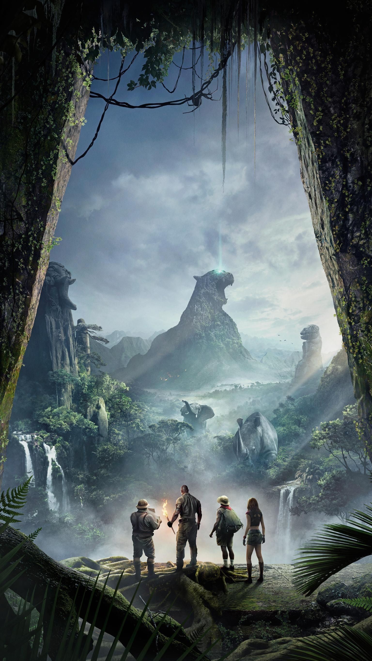 Jumanji: Welcome to the Jungle movie, Top free jumanji welcome, Jungle backgrounds, 1540x2740 HD Phone