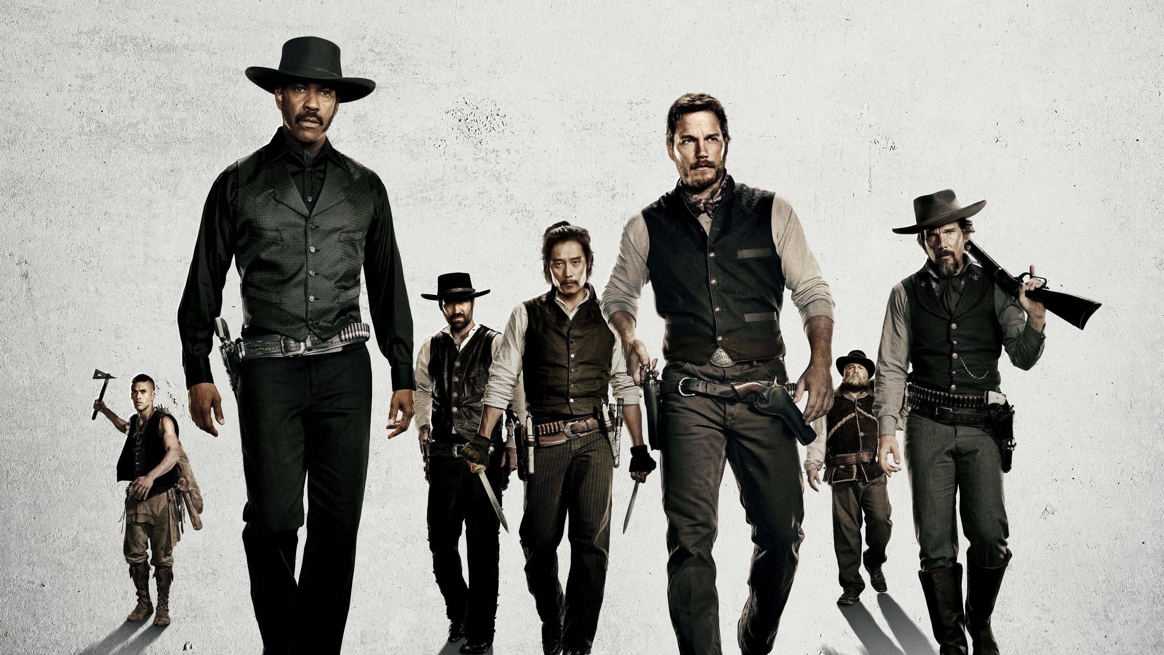 Chris Pratt, Magnificent Seven, Western film, High-quality pictures, 3840x2160 4K Desktop