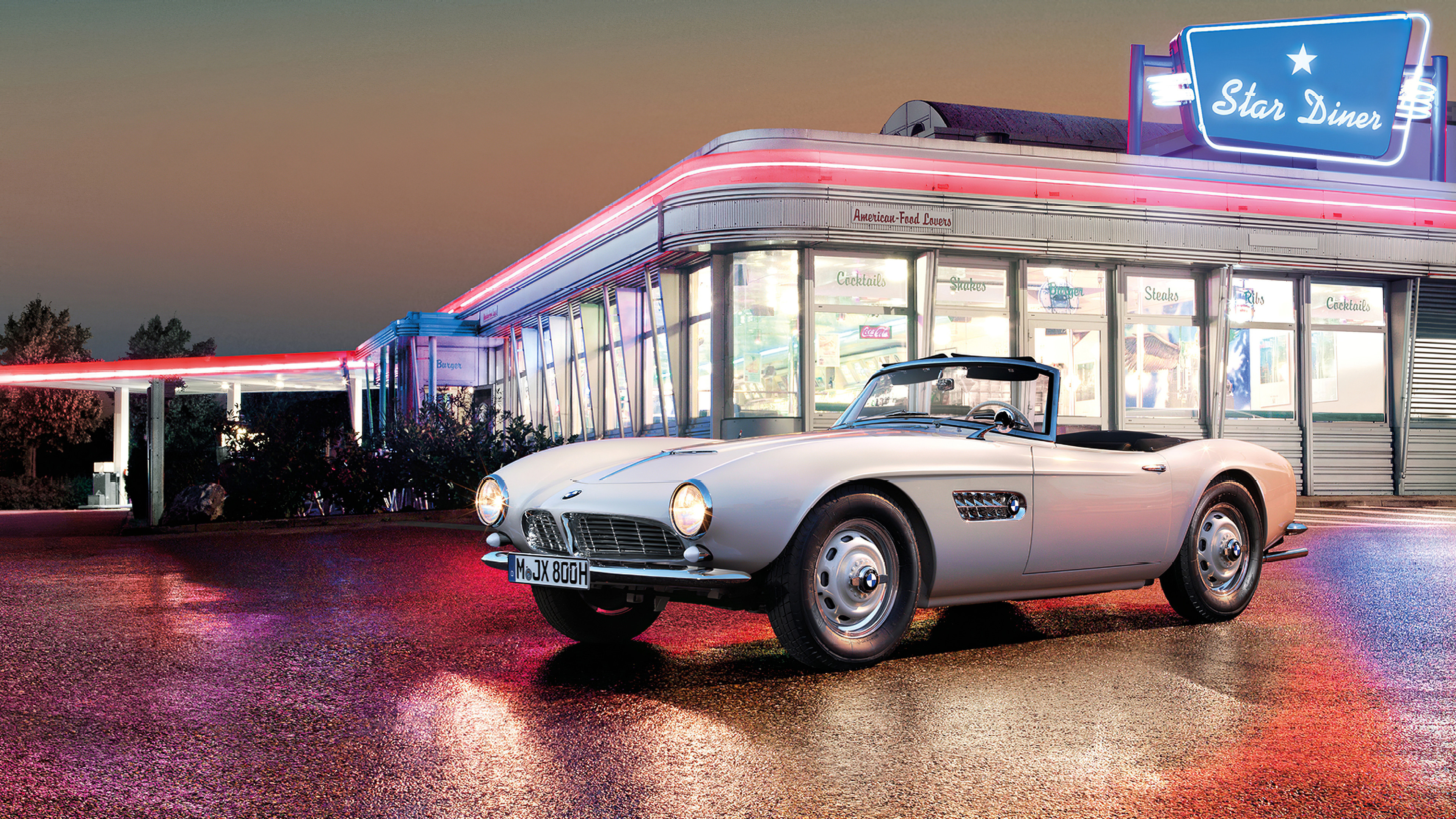 BMW 507, Vintage Cars Wallpaper, 3840x2160 4K Desktop