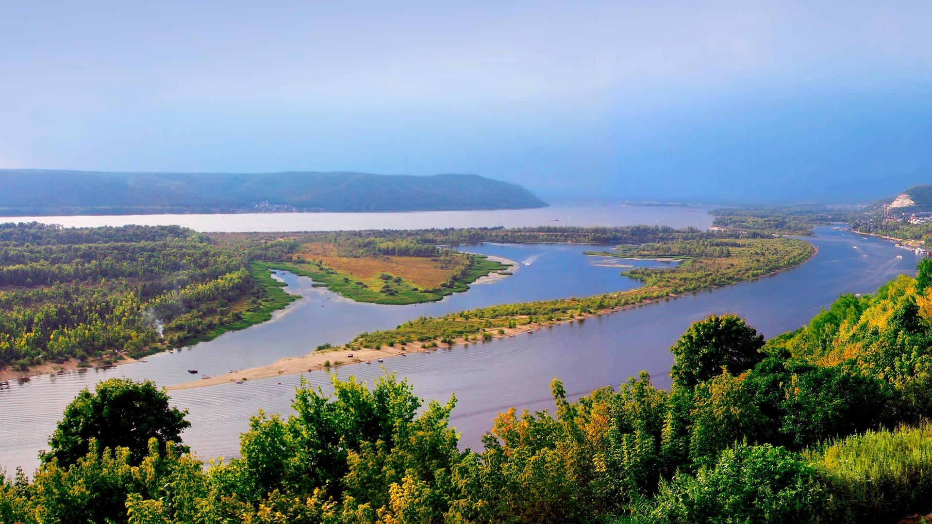 Volga River, Russian river, Photos, 1920x1080 Full HD Desktop