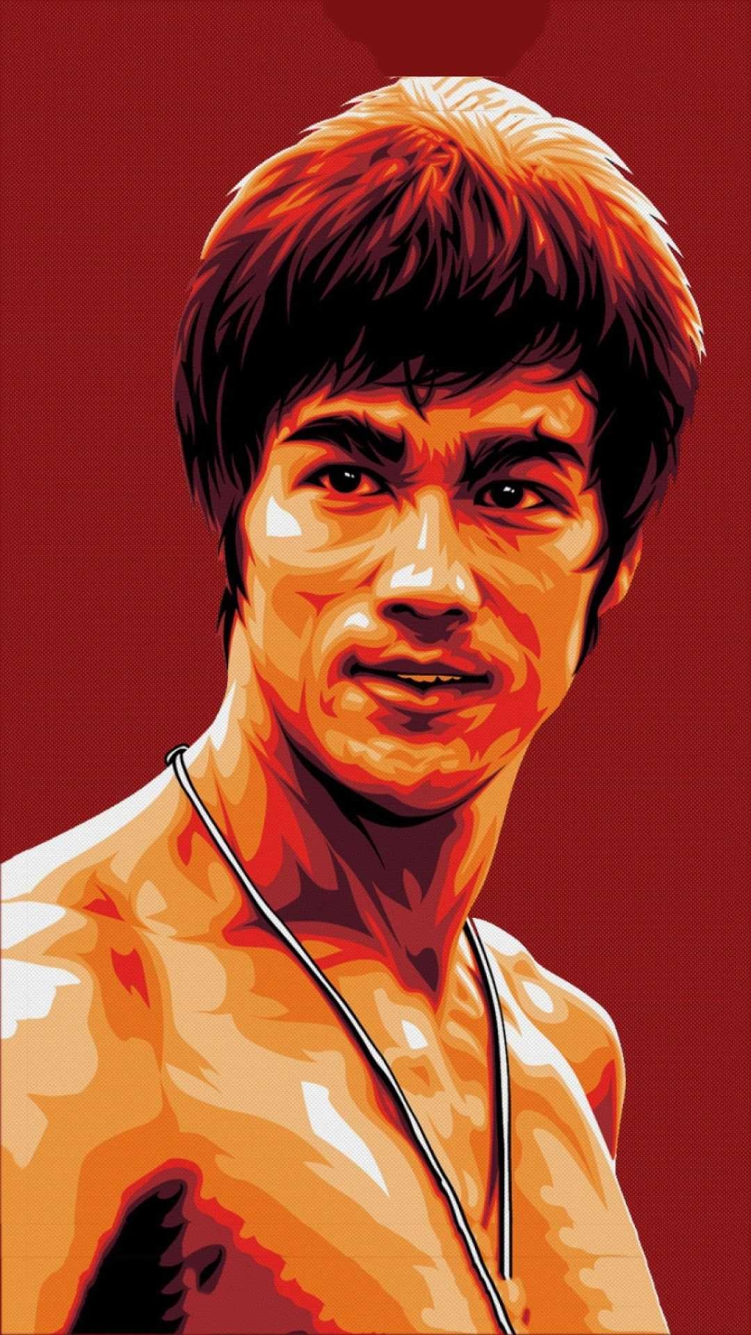 Bruce Lee, Movies, Action icon, Wallpaper, 1080x1920 Full HD Phone