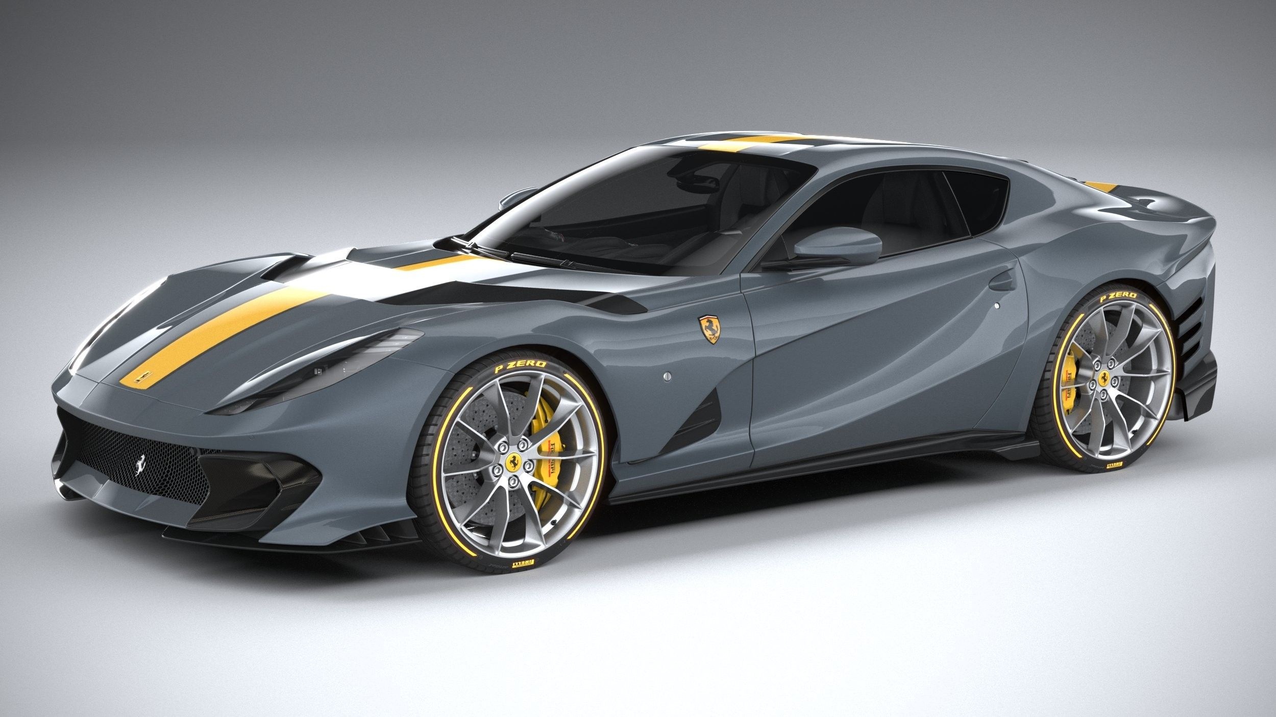 2021 Model, Ferrari 812 Competizione Wallpaper, 2500x1410 HD Desktop