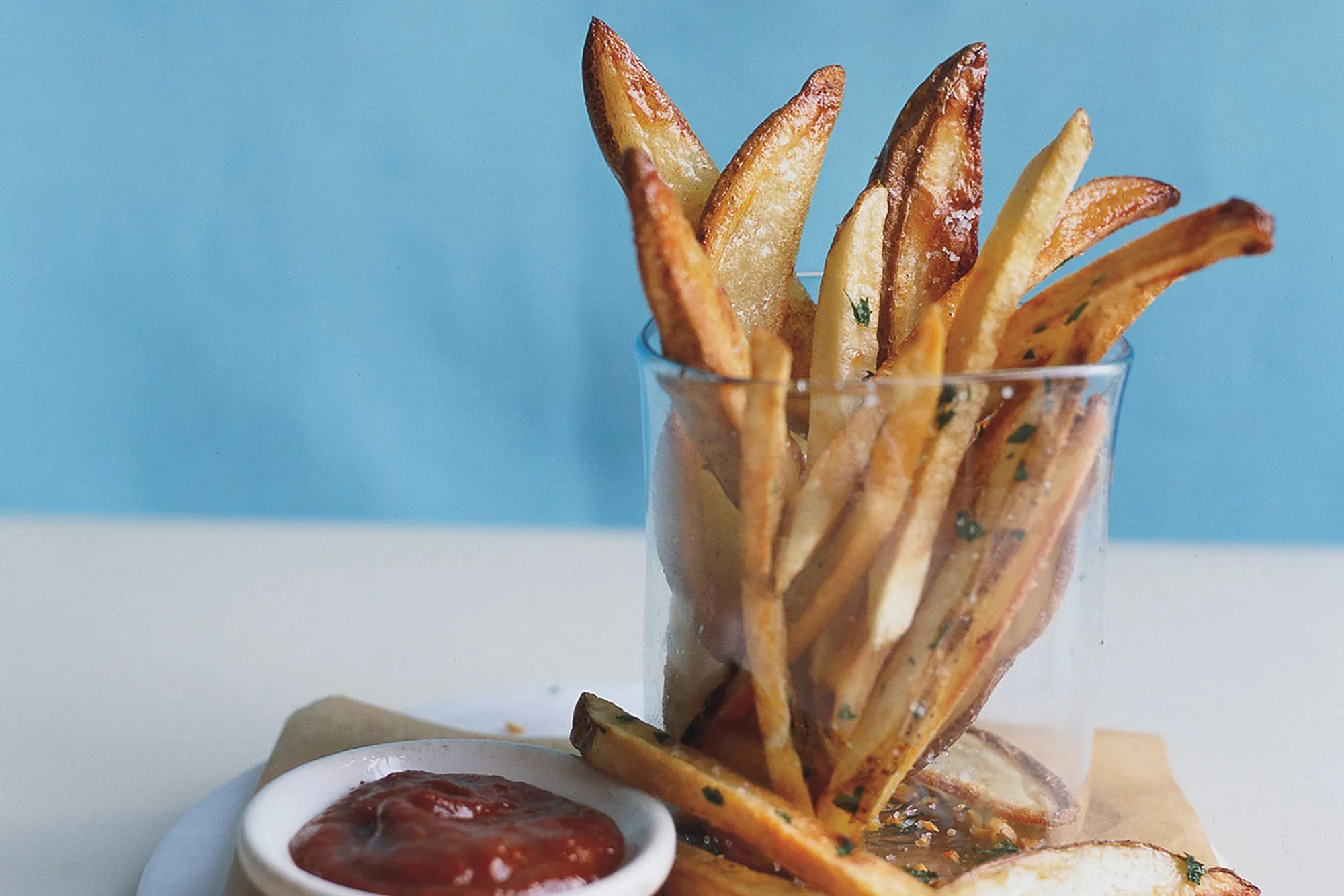 Twice cooked french fries, Epicurious recipe, Extra crispy texture, Irresistible snack, 2000x1340 HD Desktop