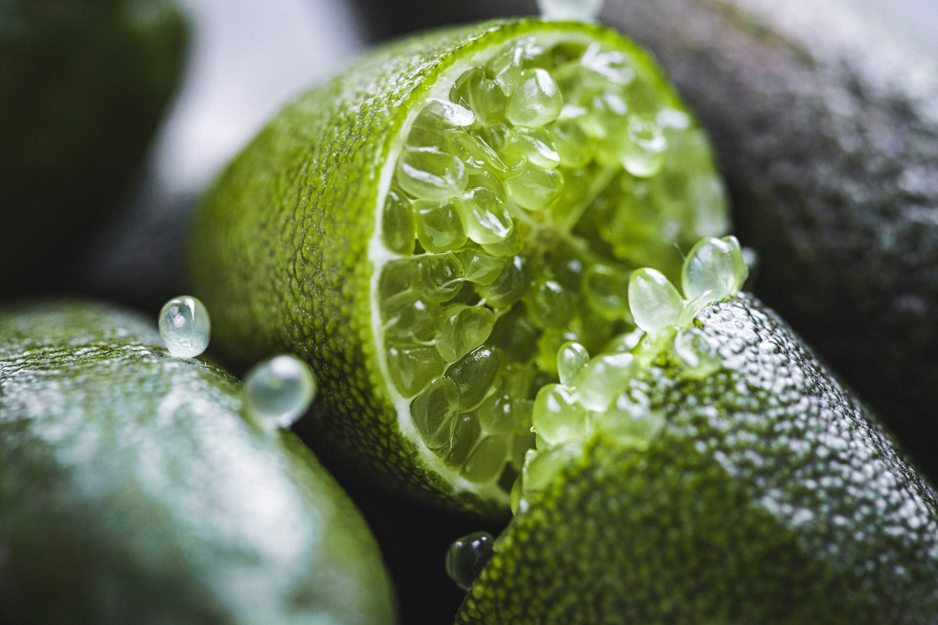 Lime, Finger limes, Riverford, Vegan, 3000x2000 HD Desktop