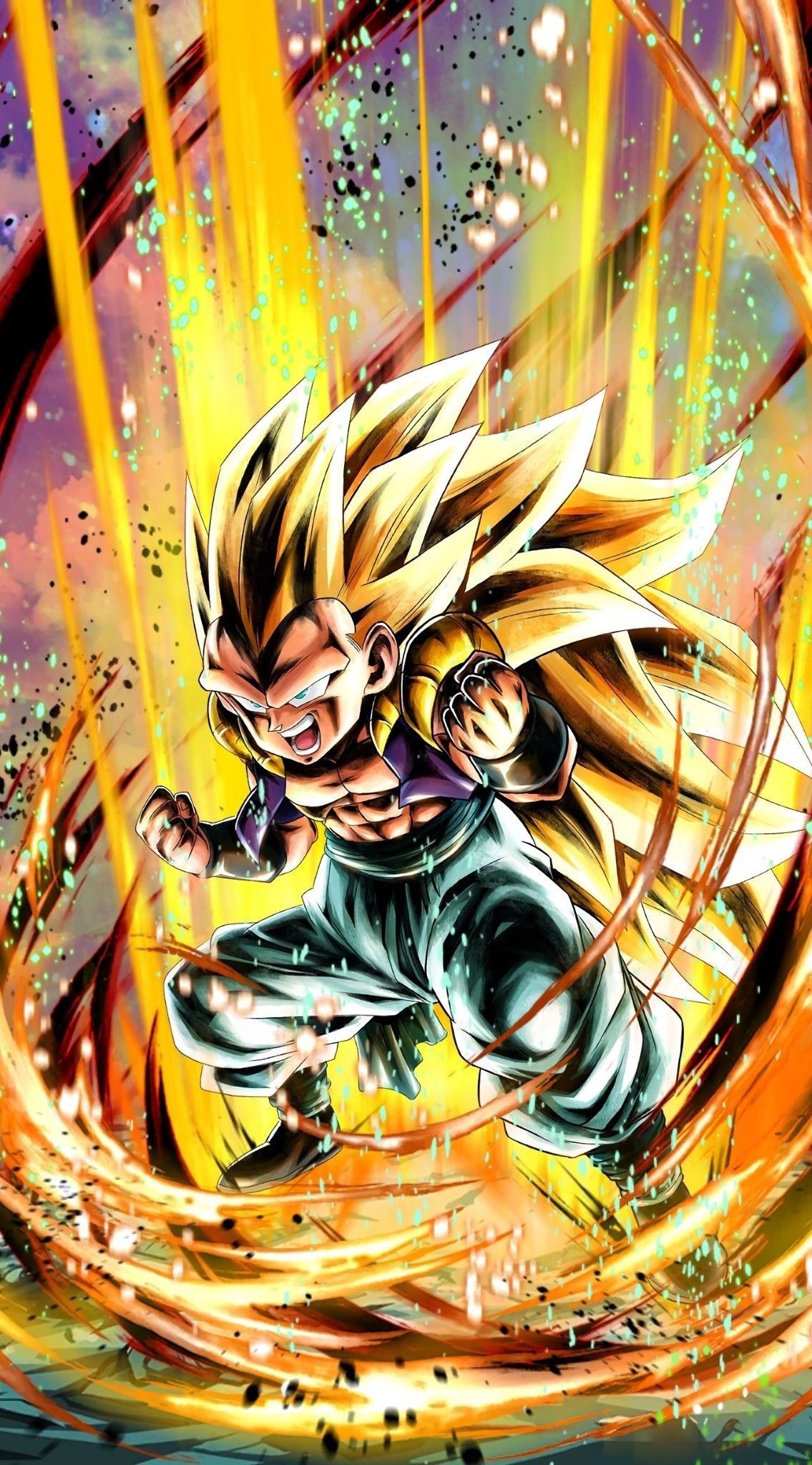 Gotenks, Dragon Ball Z, Fond ecran, Anime, 1140x2050 HD Phone