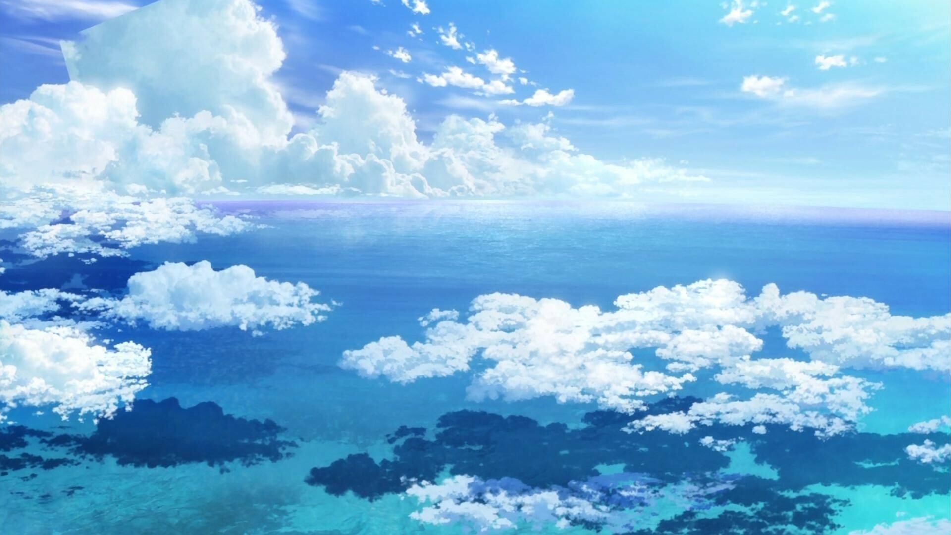 Anime clouds wallpapers, Dreamy atmosphere, Whimsical beauty, Artistic imagery, 1920x1080 Full HD Desktop
