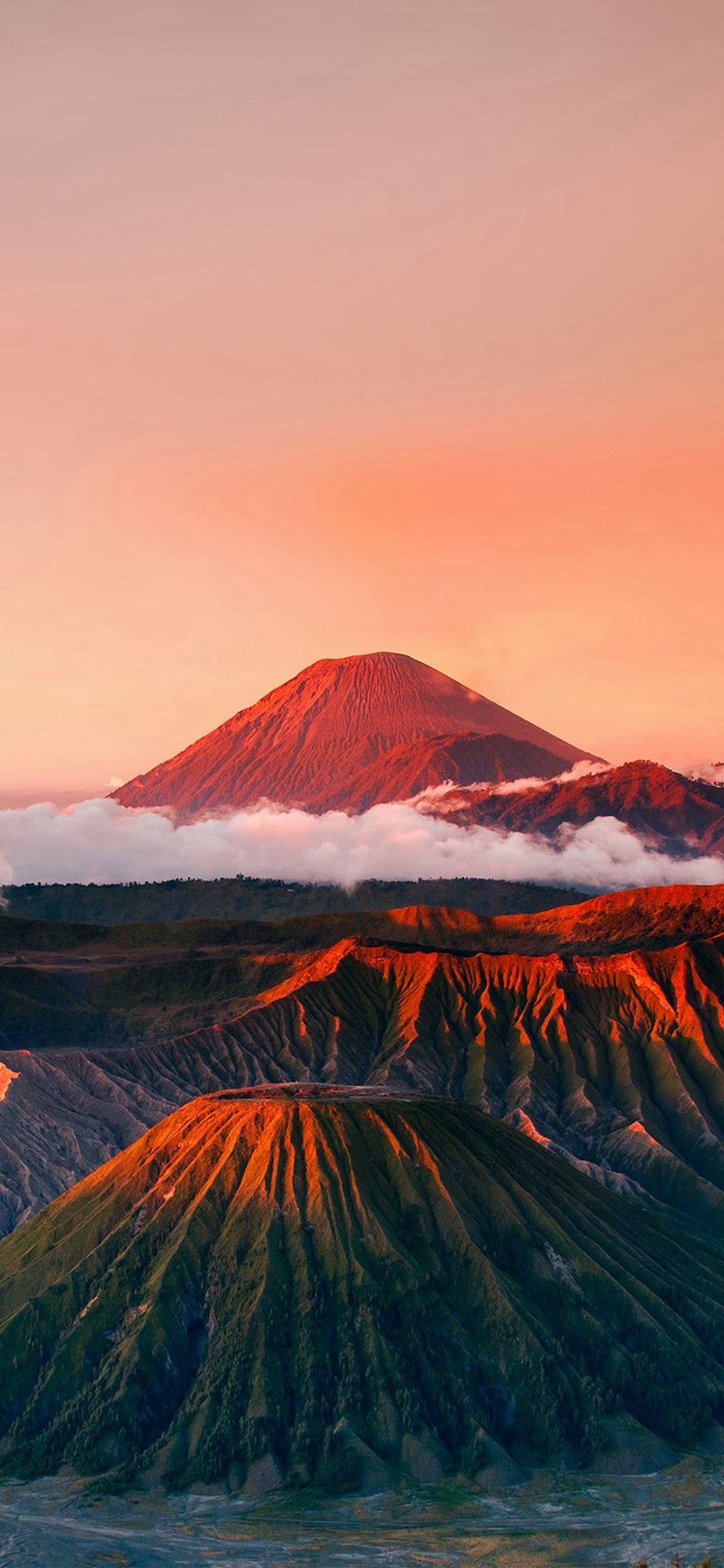 Mount Batok, Mount Semeru, Tengger Caldera sunrise, HD Phone wallpaper
