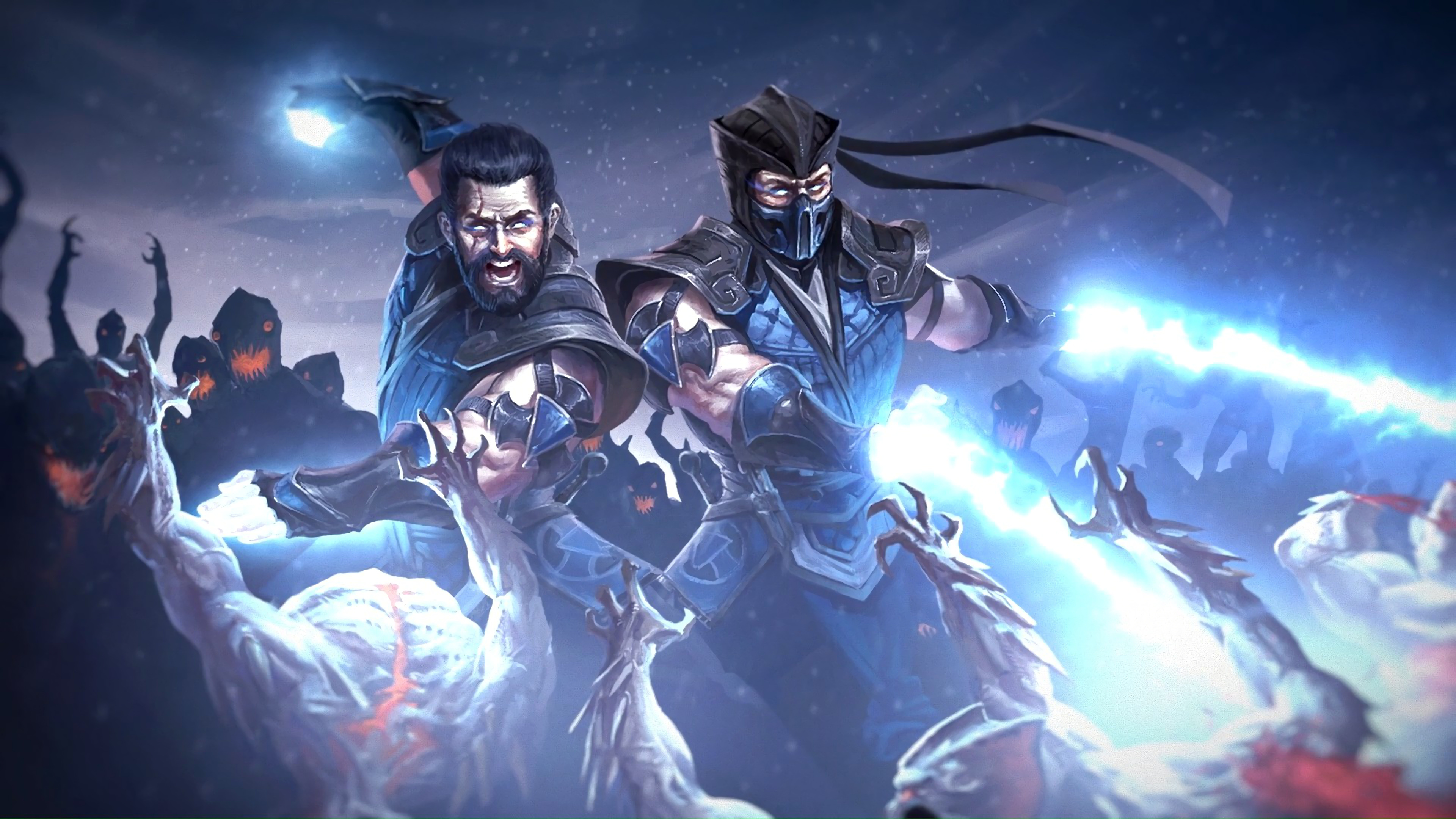 Bi-Han and Kuai Liang, Sub-Zero (Mortal Kombat) Wallpaper, 3840x2160 4K Desktop