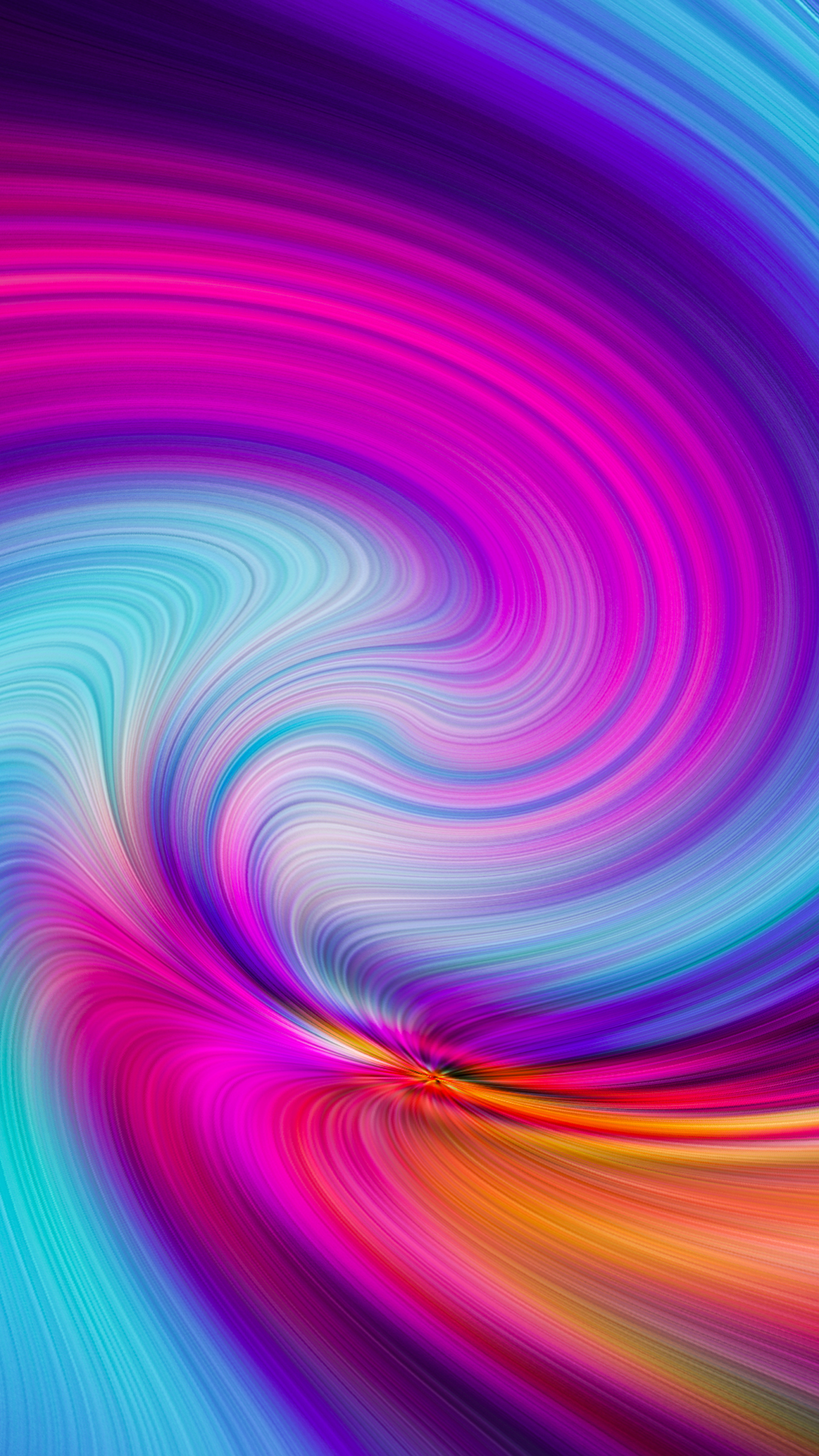 Colorful colors swirl, 4K Sony Xperia X XZ Z5, 2160x3840 4K Phone