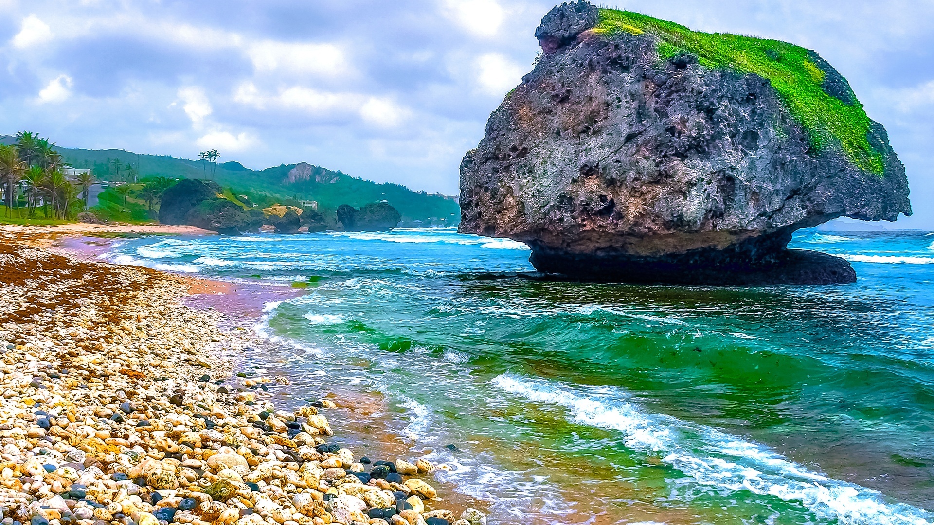 Bathsheba Barbados, Caribbean islands, Beautiful coast, Scenic beauty, 1920x1080 Full HD Desktop